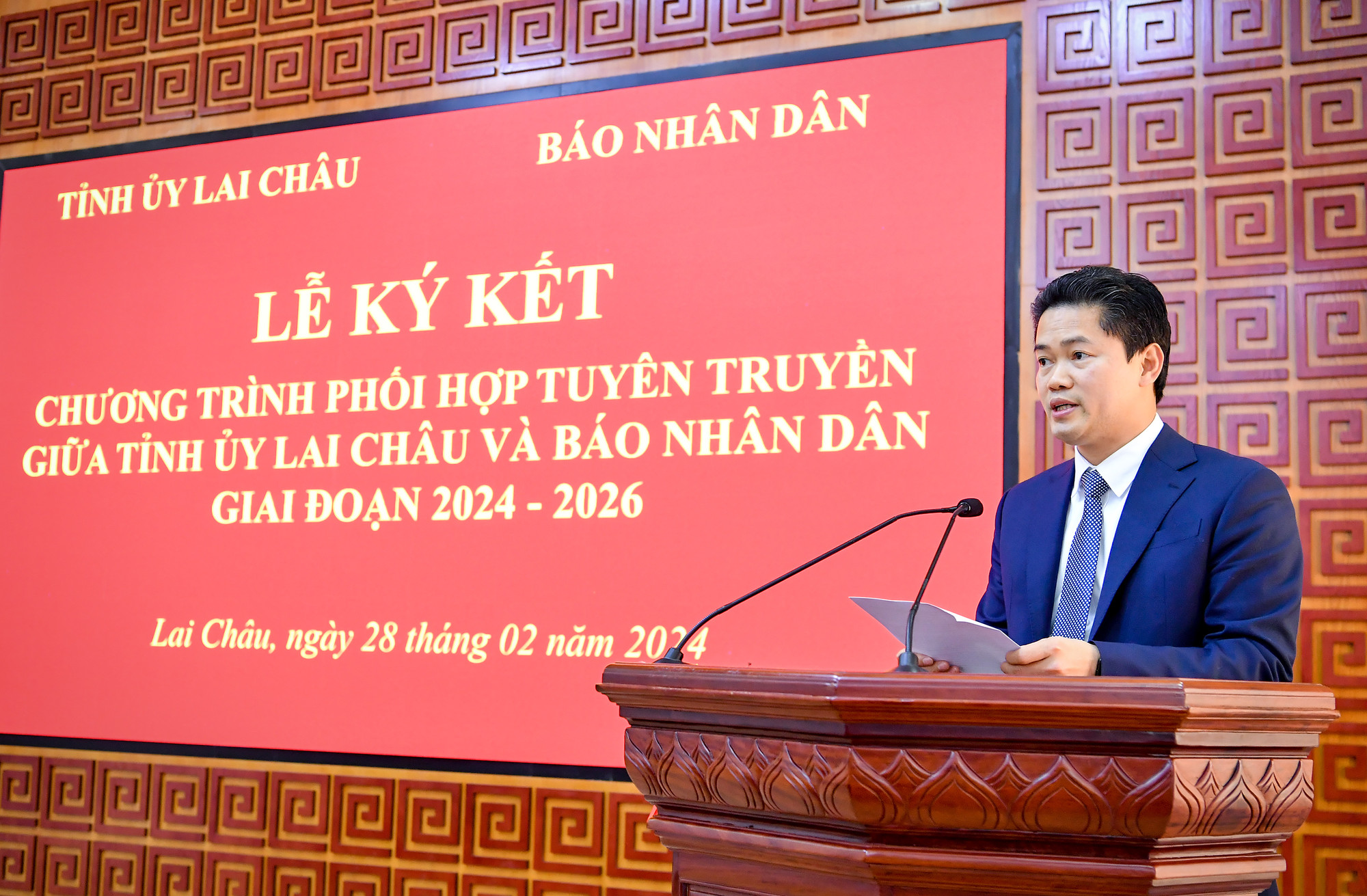 Báo Nhân Dân và tỉnh Lai Châu ký kết Chương trình phối hợp tuyên truyền giai đoạn 2024-2026 ảnh 4 Báo Nhân Dân và tỉnh Lai Châu ký kết Chương trình phối hợp tuyên truyền giai đoạn 2024-2026 ảnh 4