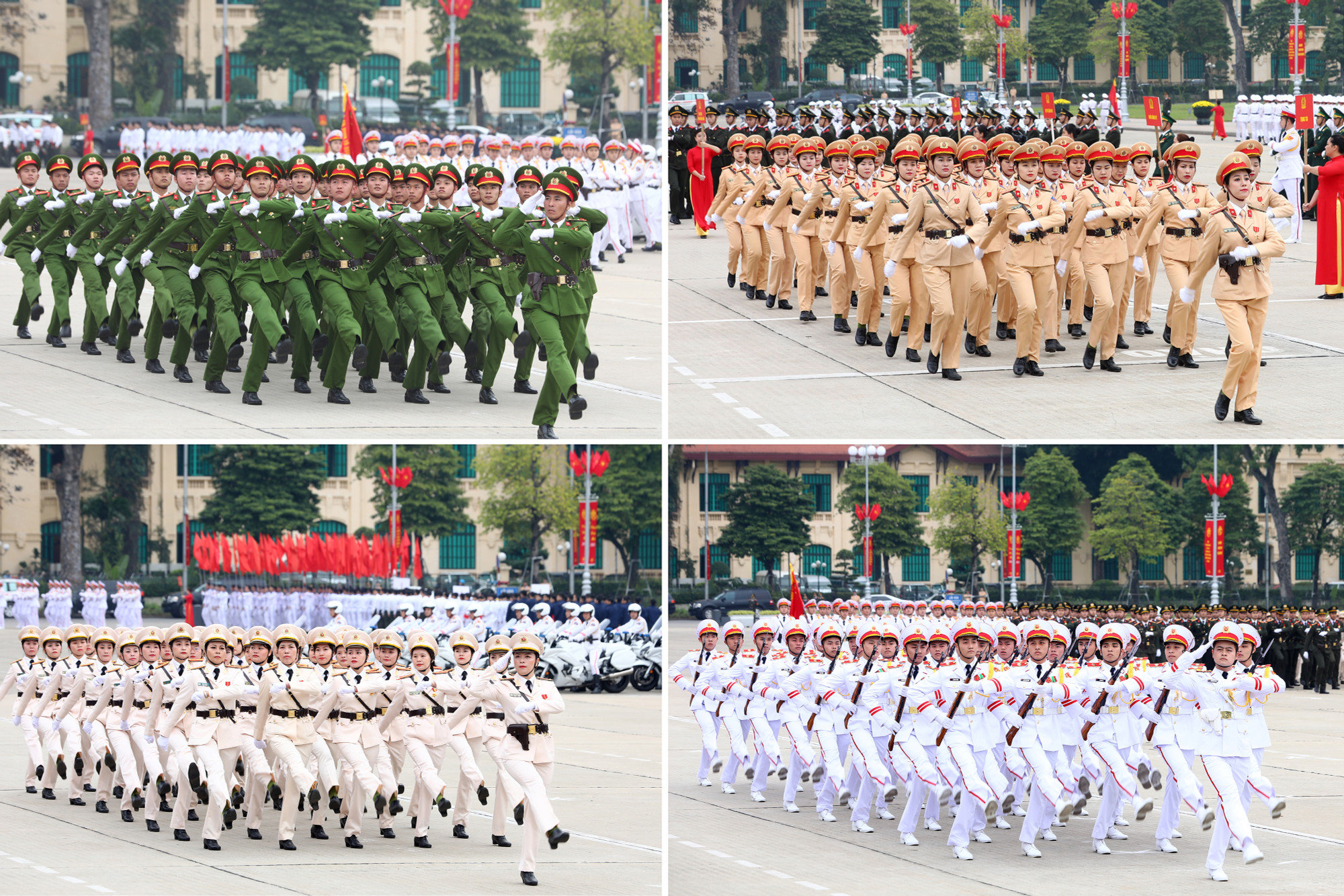 Các lực lượng diễu hành tại hội thao. Các lực lượng diễu hành tại hội thao.