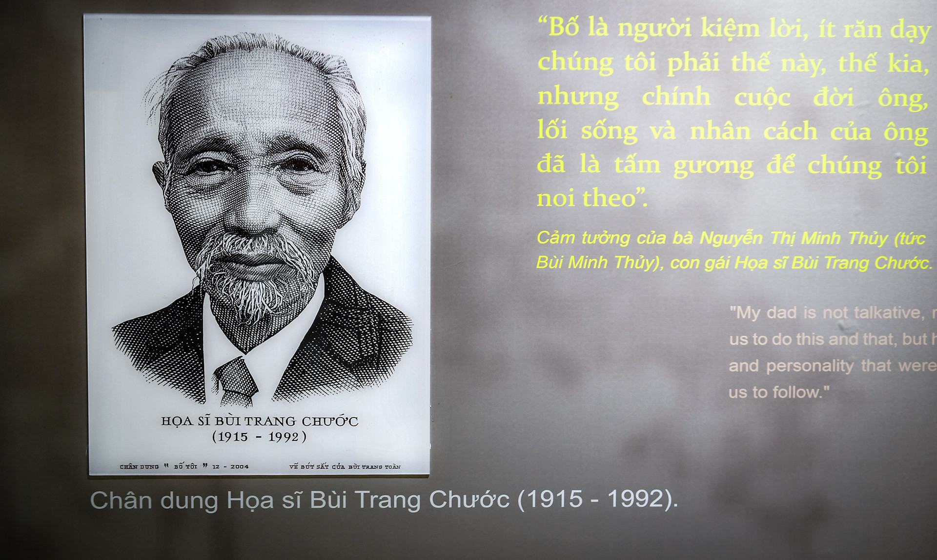 Chân dung người Hoạ sĩ tài ba Bùi Trang Chước.