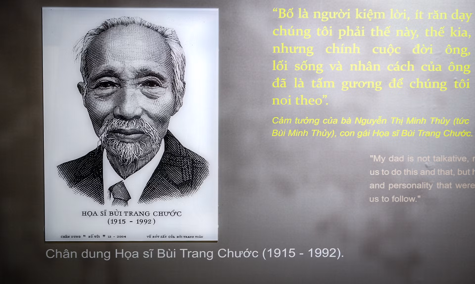 Chân dung người Hoạ sĩ tài ba Bùi Trang Chước.