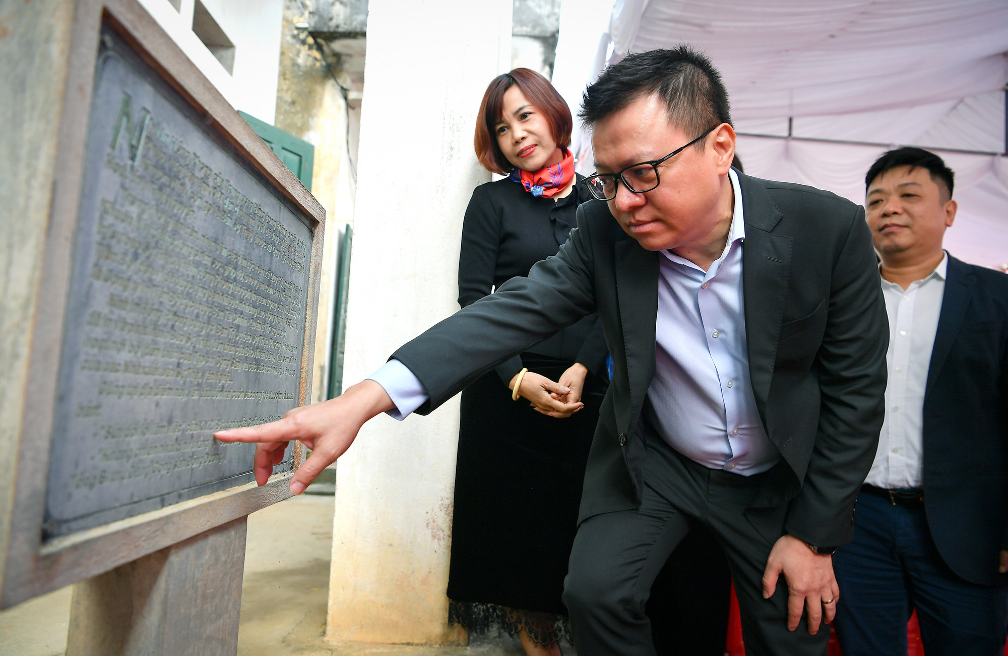 Tổng Biên tập Báo Nhân Dân Lê Quốc Minh nhấn mạnh những giá trị của di tích lịch sử nơi Báo Nhân Dân ra số đầu tiên ngày 11/3/1951.