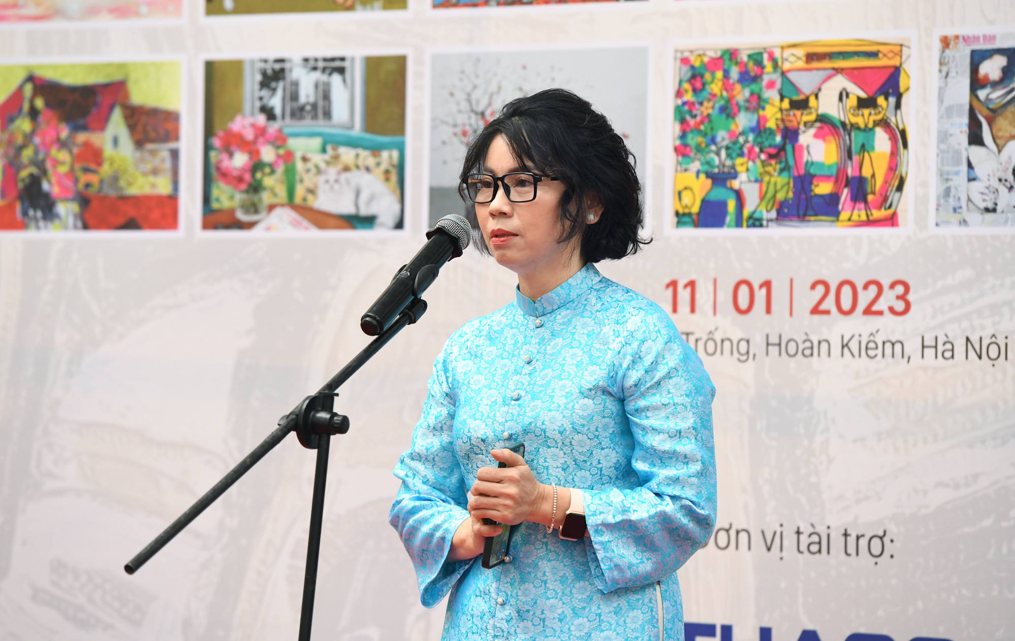 Trưởng ban Nhân Dân hằng tháng (Báo Nhân Dân) Phan Thanh Phong phát biểu cảm xúc sau khi hoàn thành dự án. (Ảnh: THÀNH ĐẠT)