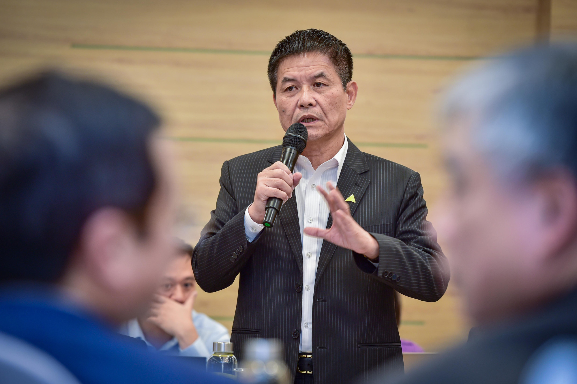 Ông Nguyễn Quốc Kỳ, Chủ tịch Hội đồng quản trị Vietravel và Vietravel Airlines phát biểu. Ông Nguyễn Quốc Kỳ, Chủ tịch Hội đồng quản trị Vietravel và Vietravel Airlines phát biểu.