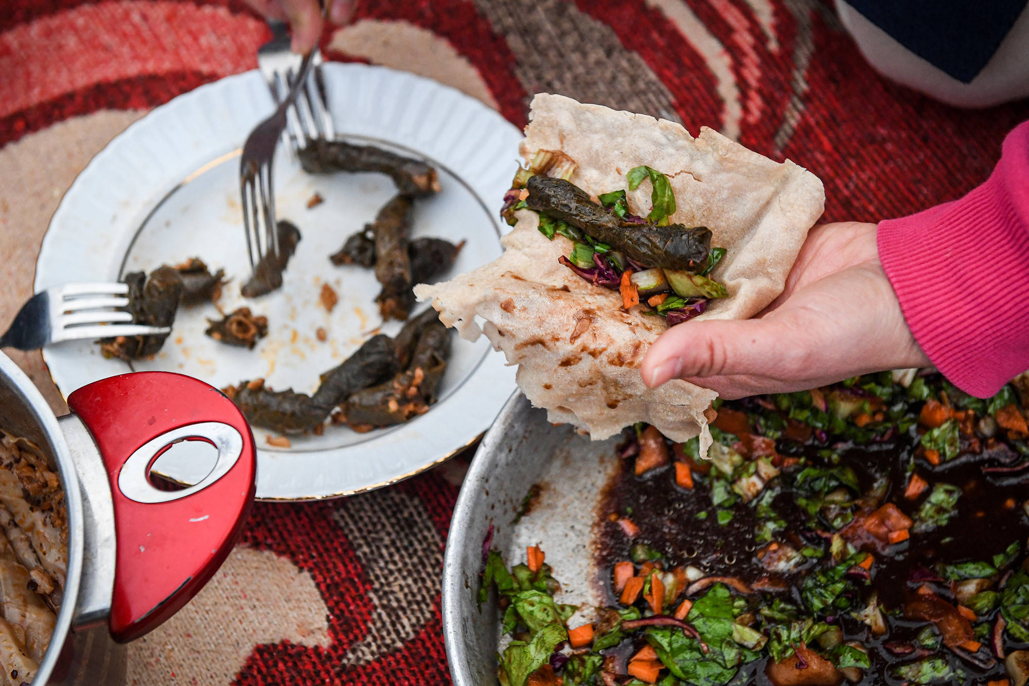 Một món ăn trong lều trại tại Thổ Nhĩ Kỳ.