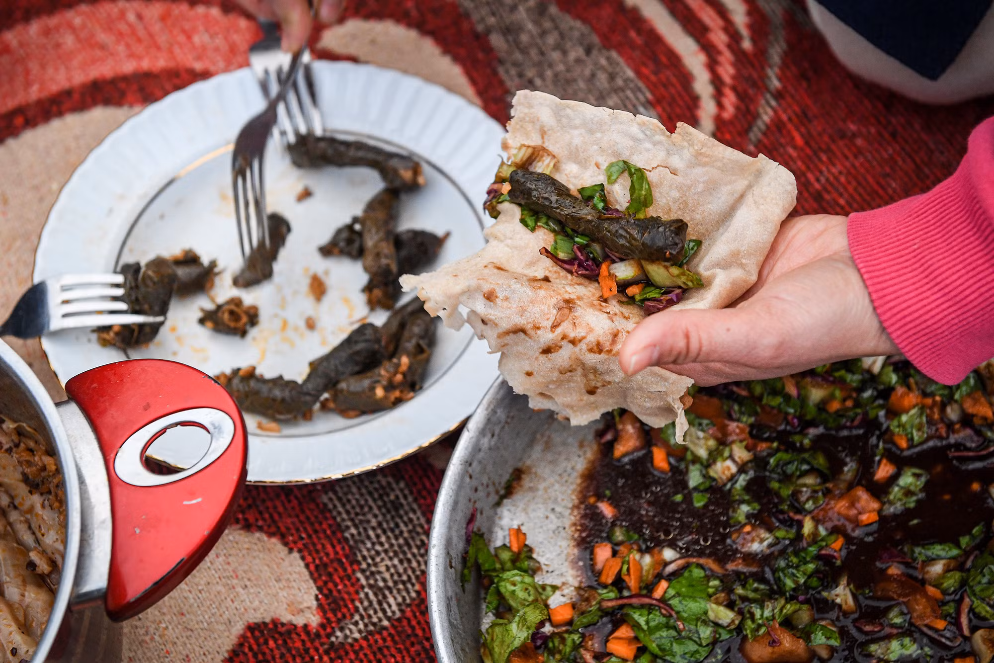 Một món ăn trong lều trại tại Thổ Nhĩ Kỳ.