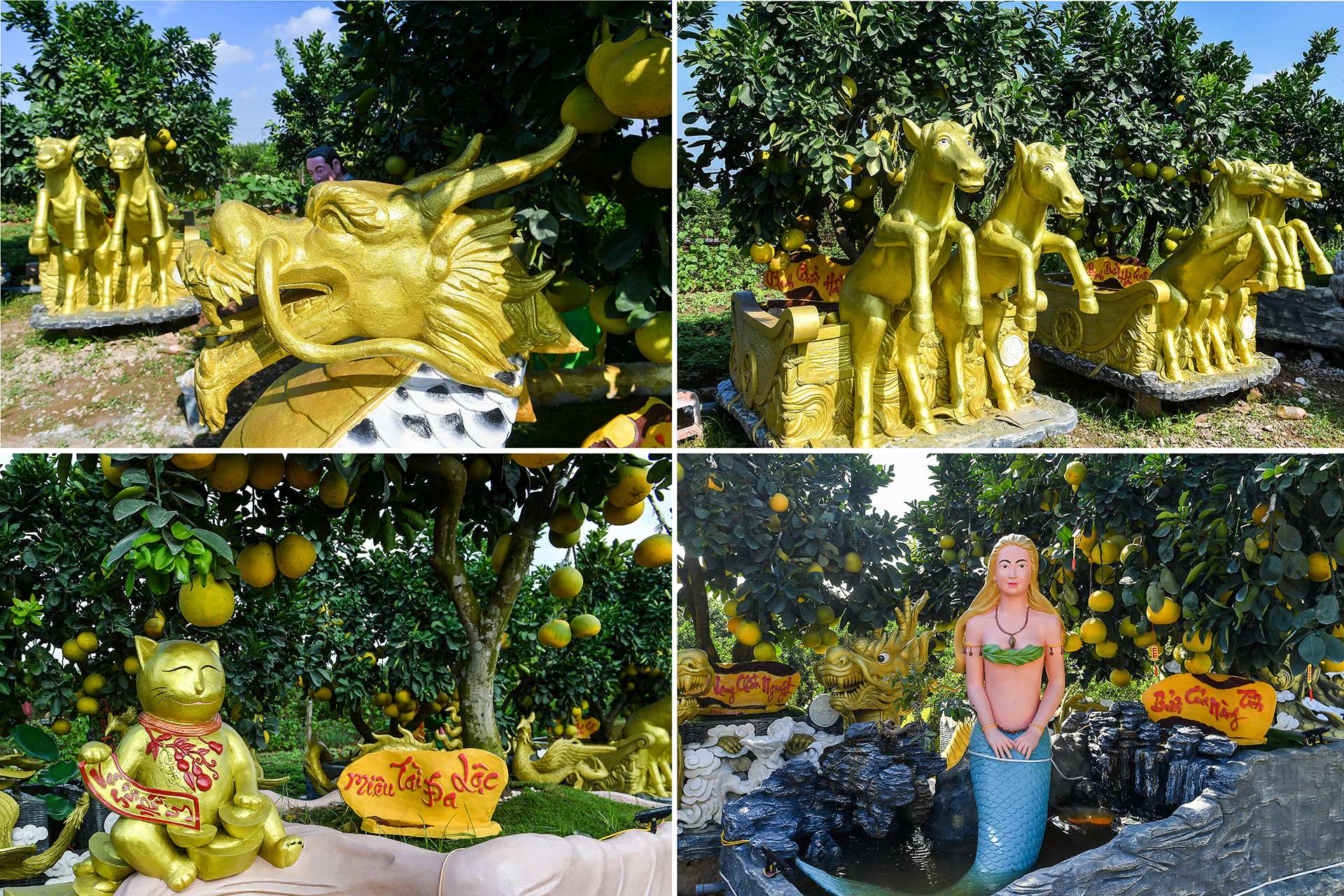 Không chỉ tập trung vào linh vật của năm, các nghệ nhân còn sáng tạo ra nhiều mẫu mã độc đáo khác phục vụ nhu cầu đa dạng của khách hàng chơi Tết.