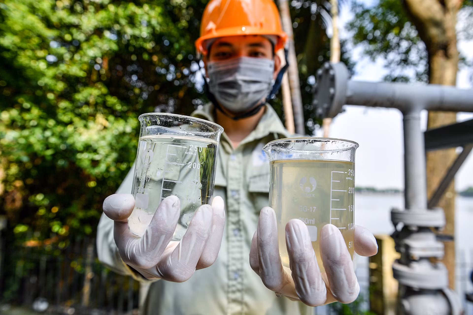 [Ảnh] Nước thải sinh hoạt được xử lý thế nào trước khi "đổ vào" hồ Trúc Bạch? ảnh 15