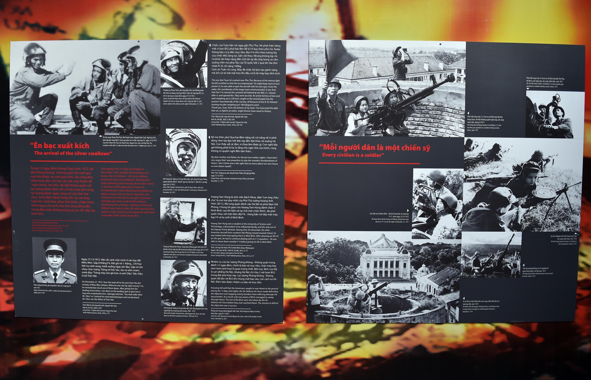 Những hình ảnh hào hùng của bộ đội Phòng không-Không quân Việt Nam trong chiến thắng lịch sử năm 1972.