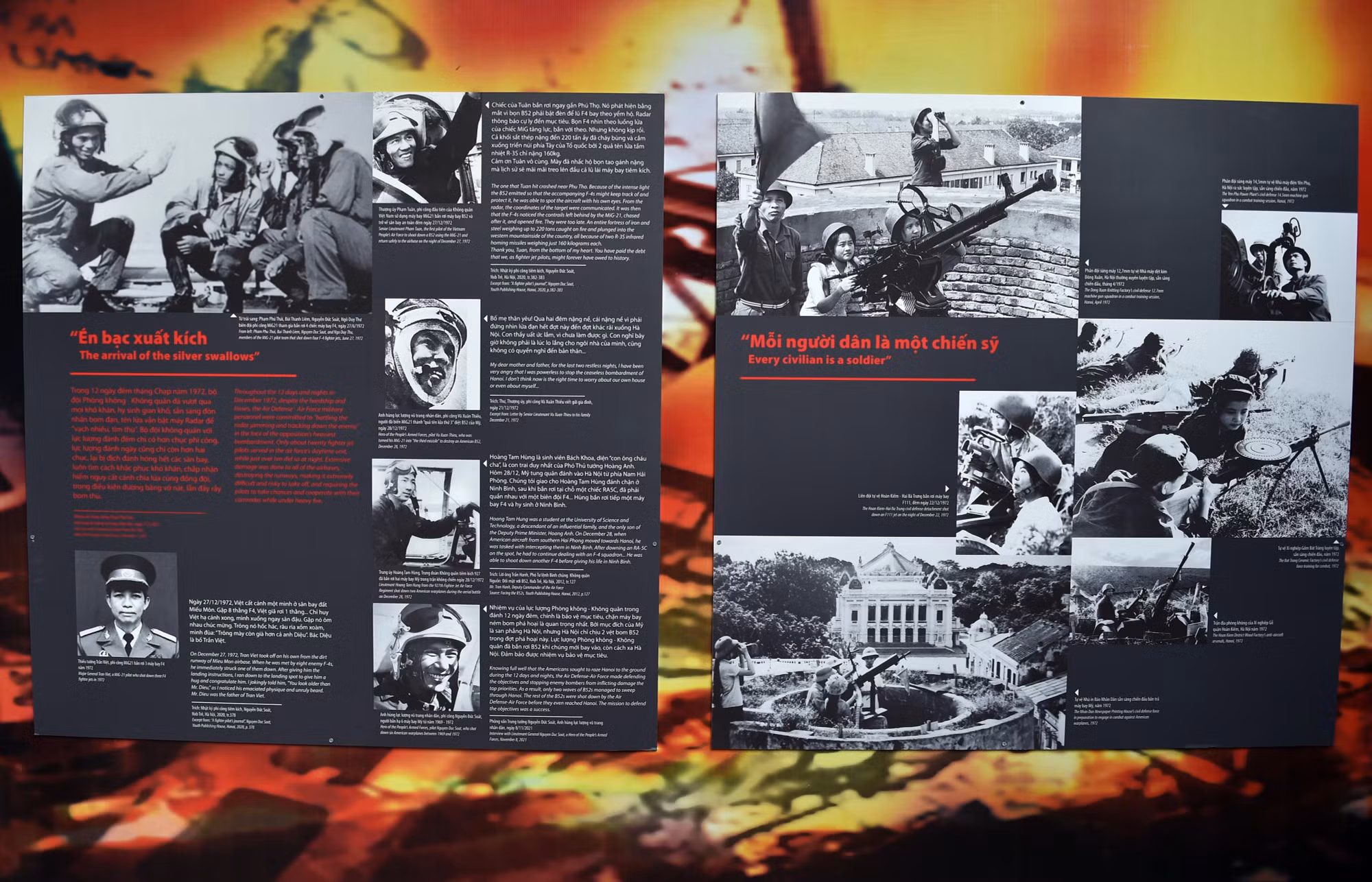 Những hình ảnh hào hùng của bộ đội Phòng không-Không quân Việt Nam trong chiến thắng lịch sử năm 1972.