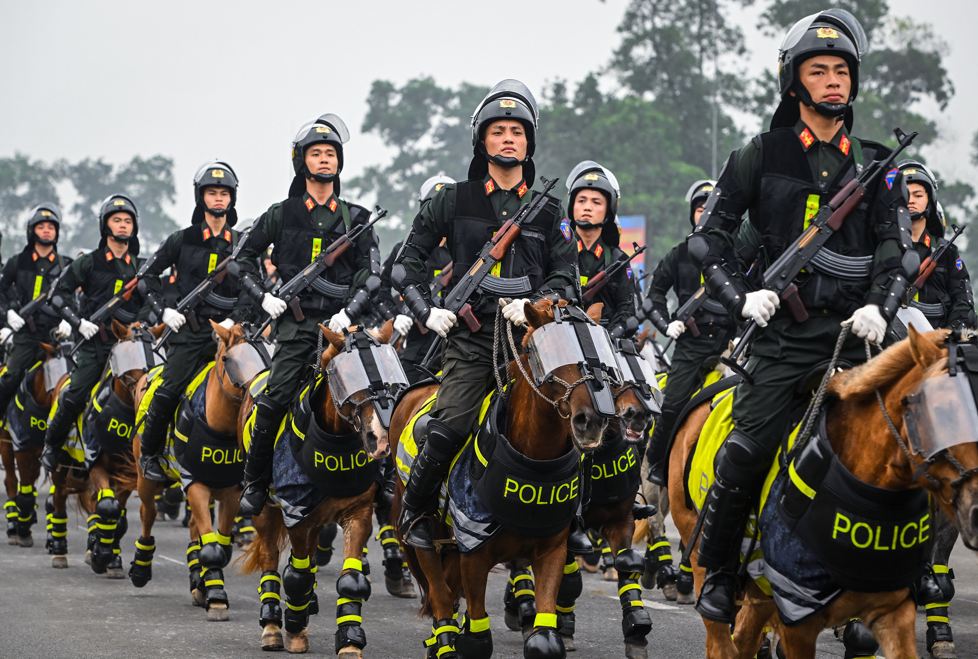 [Ảnh] Hợp luyện diễu binh, diễu hành kỷ niệm 70 năm Chiến thắng Điện Biên Phủ ảnh 15