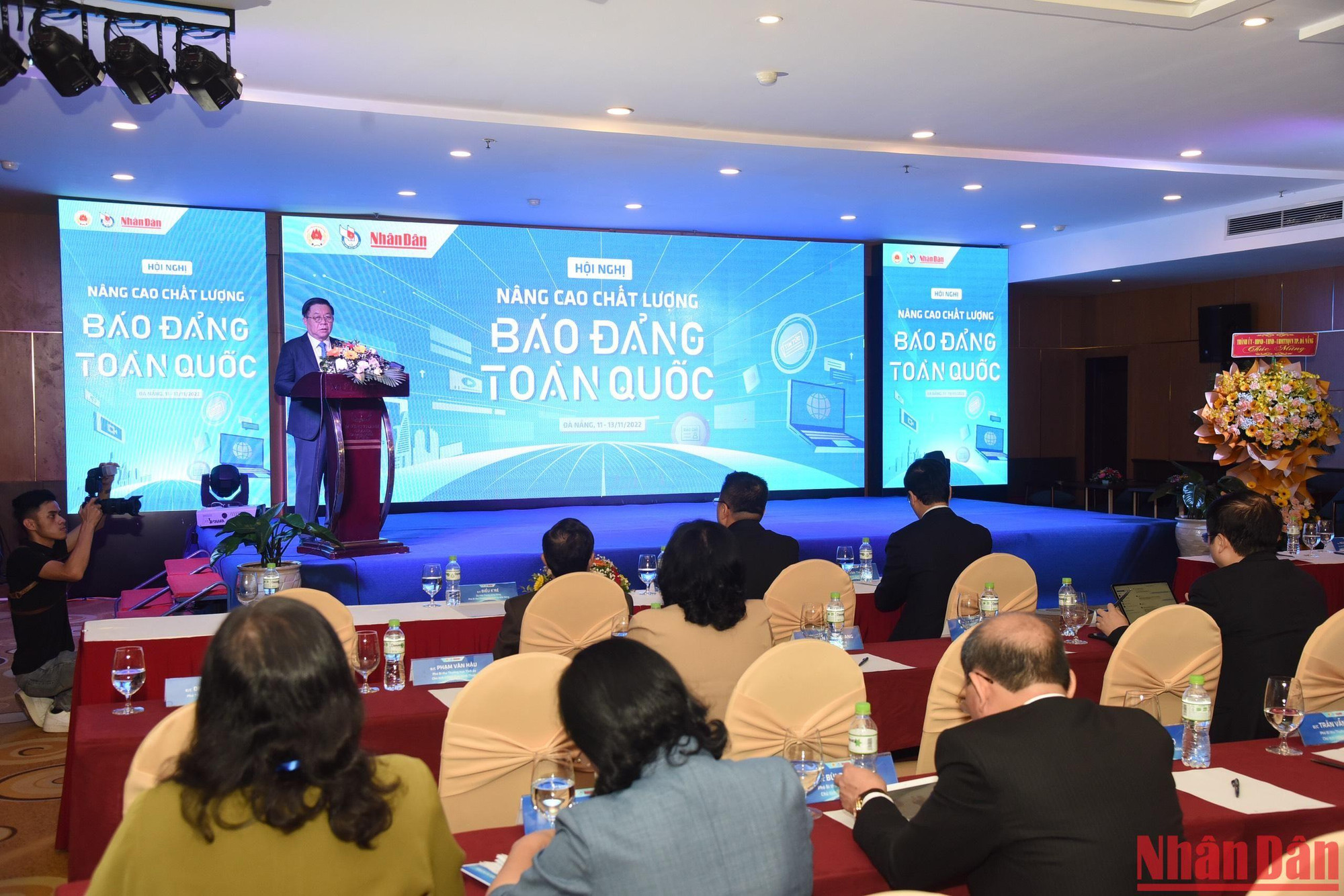 Quang cảnh phiên khai mạc Hội nghị "Nâng cao chất lượng báo Đảng toàn quốc".