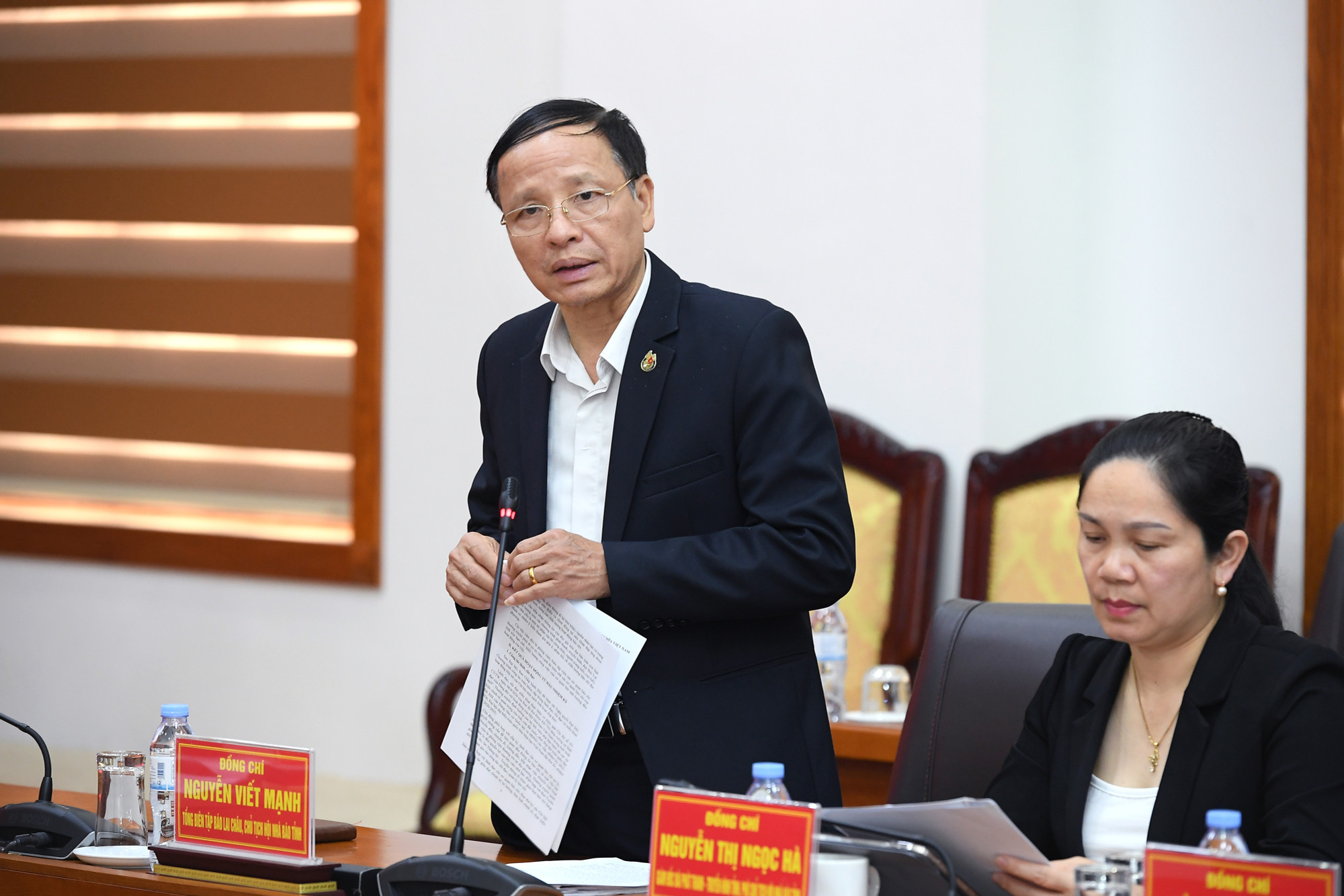 [Ảnh] Đoàn công tác Báo Nhân Dân làm việc với Tỉnh ủy Lai Châu ảnh 12