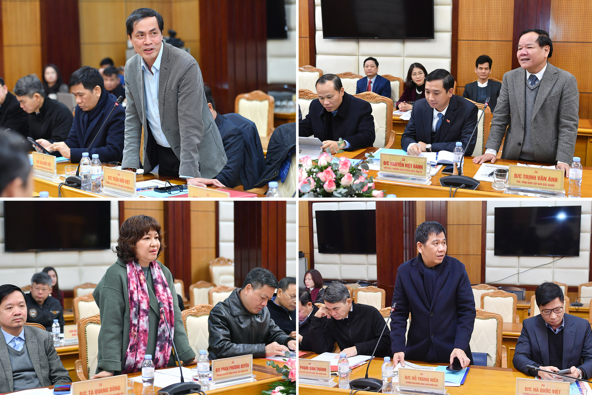 Các đại biểu phát biểu ý kiến tại Hội nghị.