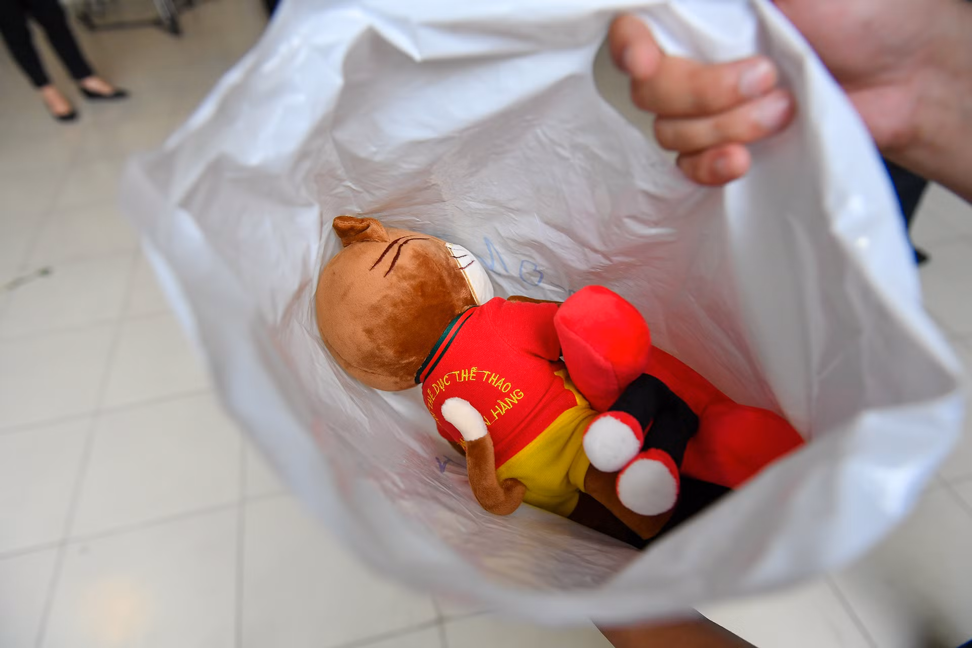 "Con hy vọng, khi nhận được những chú gấu này, các bạn có thể cười vui hơn", Tùng nói.