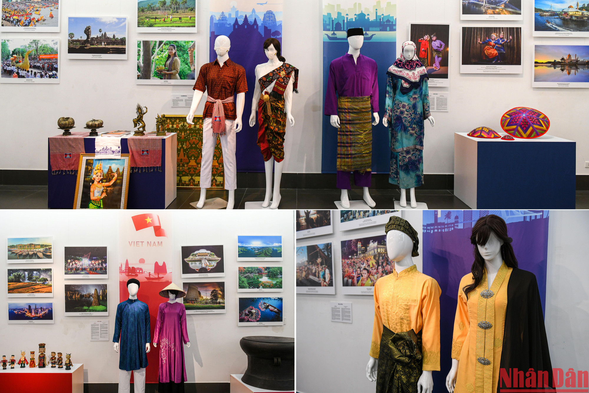 Triển lãm trưng bày trang phục truyền thống - một trong những nét đặc trưng trong kho tàng văn hóa ASEAN cùng hình ảnh về phong cảnh, văn hóa, đất nước, con người, di sản và những hiện vật văn hóa với mong muốn giới thiệu tới công chúng nền văn hóa ASEAN đa dạng, giàu bản sắc.