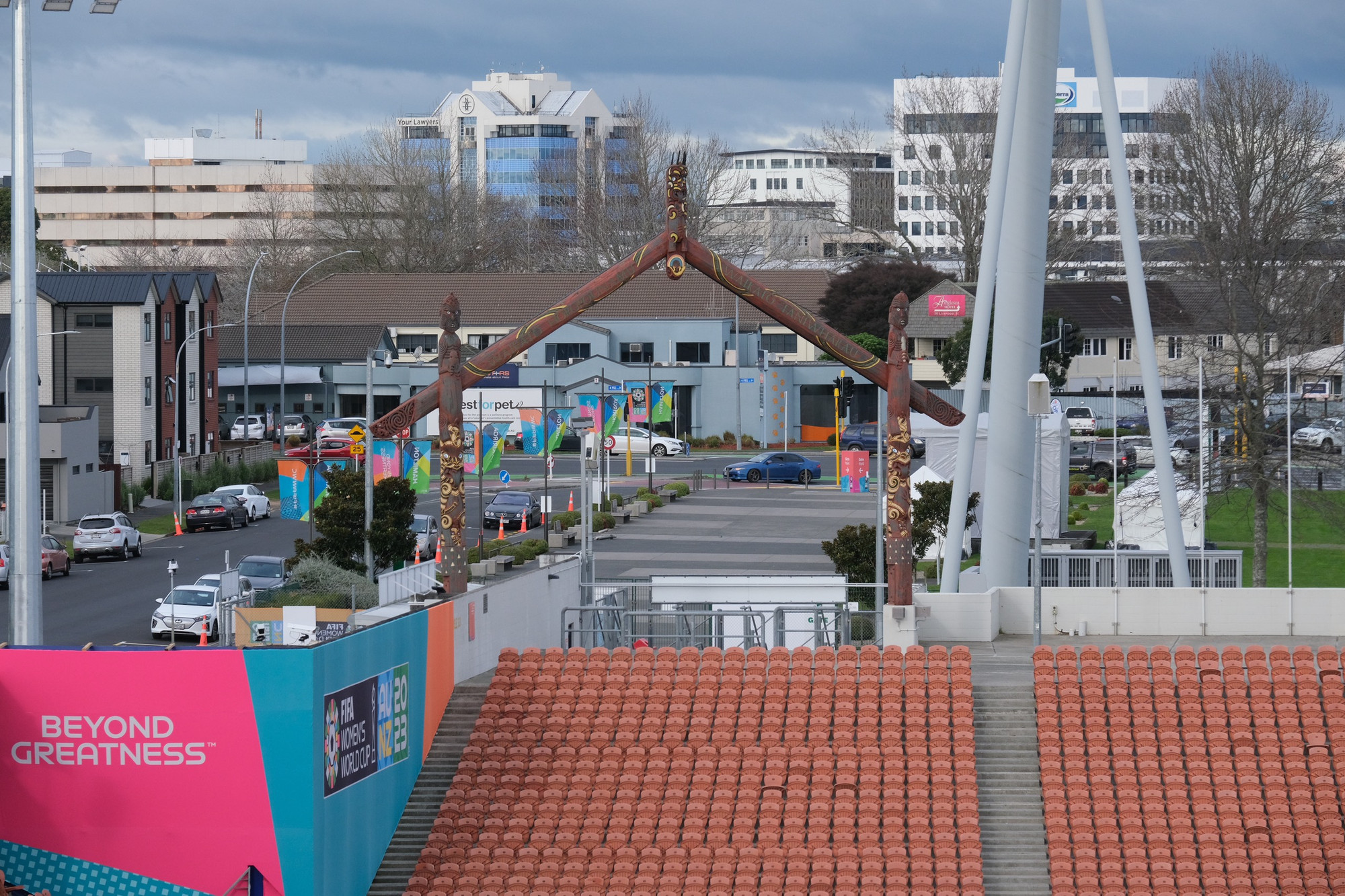 [Ảnh] “Lời thề thiêng” tại sân vận động tuyển nữ Việt Nam sắp thi đấu ảnh 3