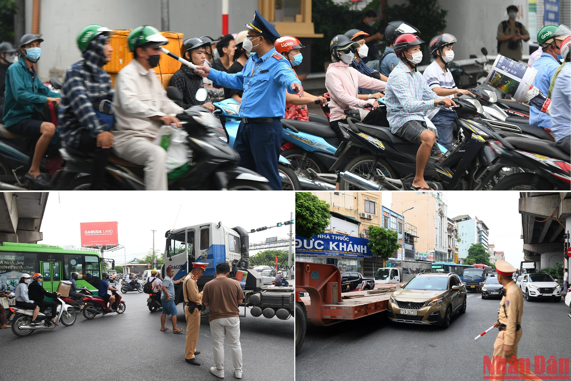 Mặc dù đã có sự phân luồng giao thông của lực lượng chức năng nhưng chỉ cần 1 tai nạn trên đường sẽ khiến ùn tắc nếu không giải quyết kịp thời.