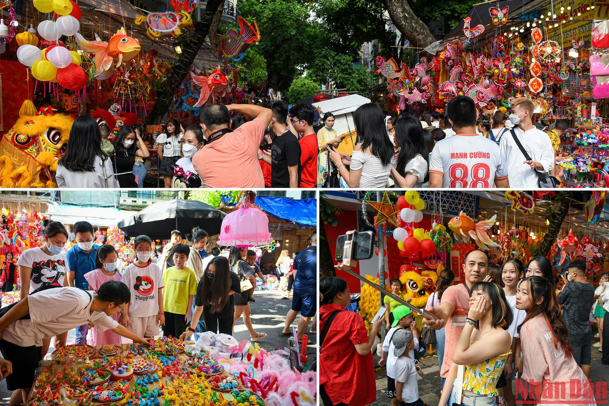 Đi chơi và cảm nhận không gian Trung thu trên phố Hàng Mã cũng được người dân ưa chuộng dịp 2/9.