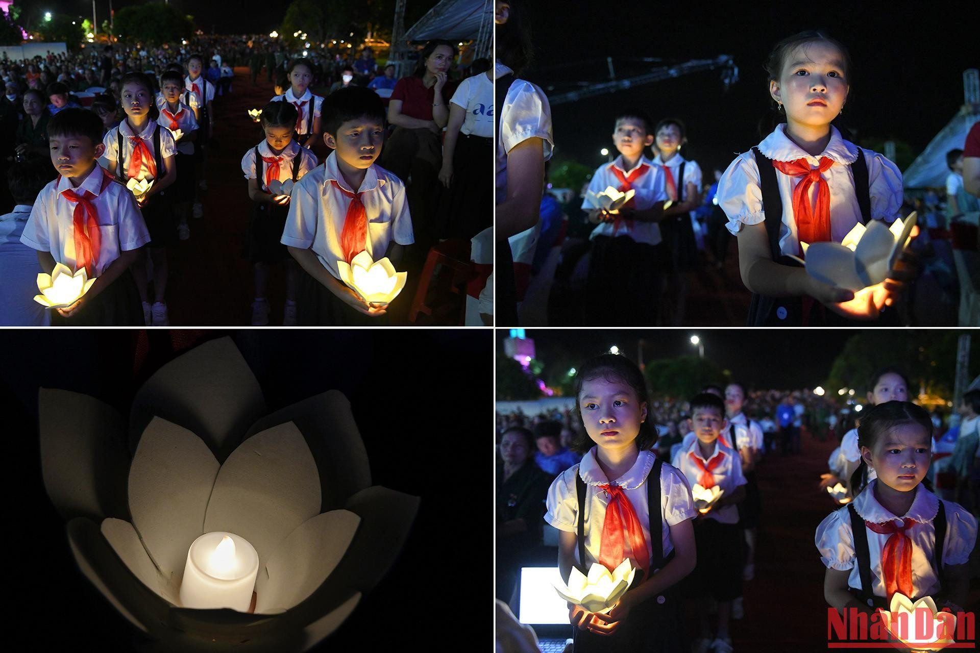 Những hình ảnh ấn tượng, lắng đọng của các em thiếu nhi tại chương trình.