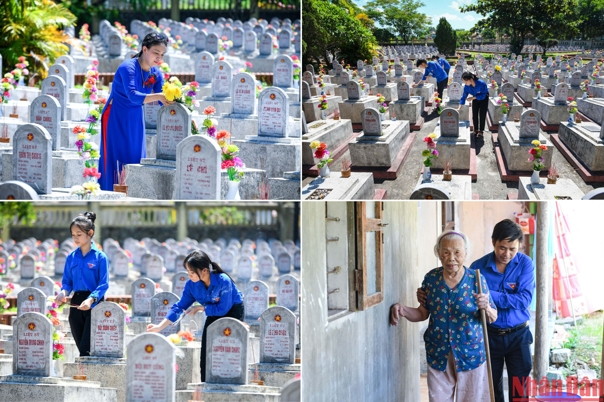 Những nghĩa cử tri ân của thế hệ sau với các anh hùng, liệt sĩ đã hy sinh và các Bà mẹ Việt Nam Anh hùng còn sống của xã Hải Thượng.