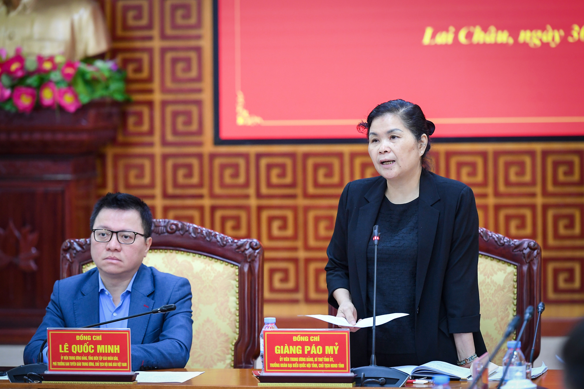 [Ảnh] Đoàn công tác Báo Nhân Dân làm việc với Tỉnh ủy Lai Châu ảnh 2