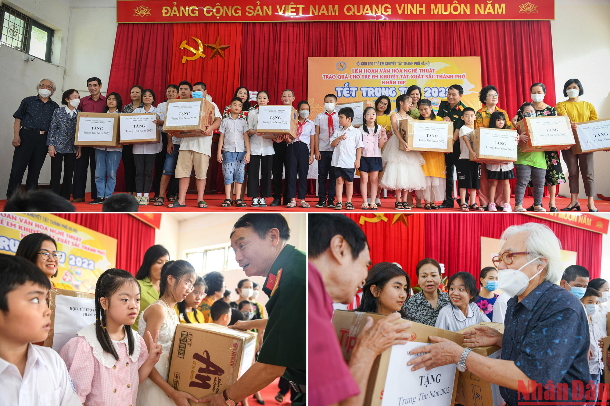 Mỗi phần quà trao đi là một niềm vui, sự động viên ấm áp dành cho những học sinh không may mắn.