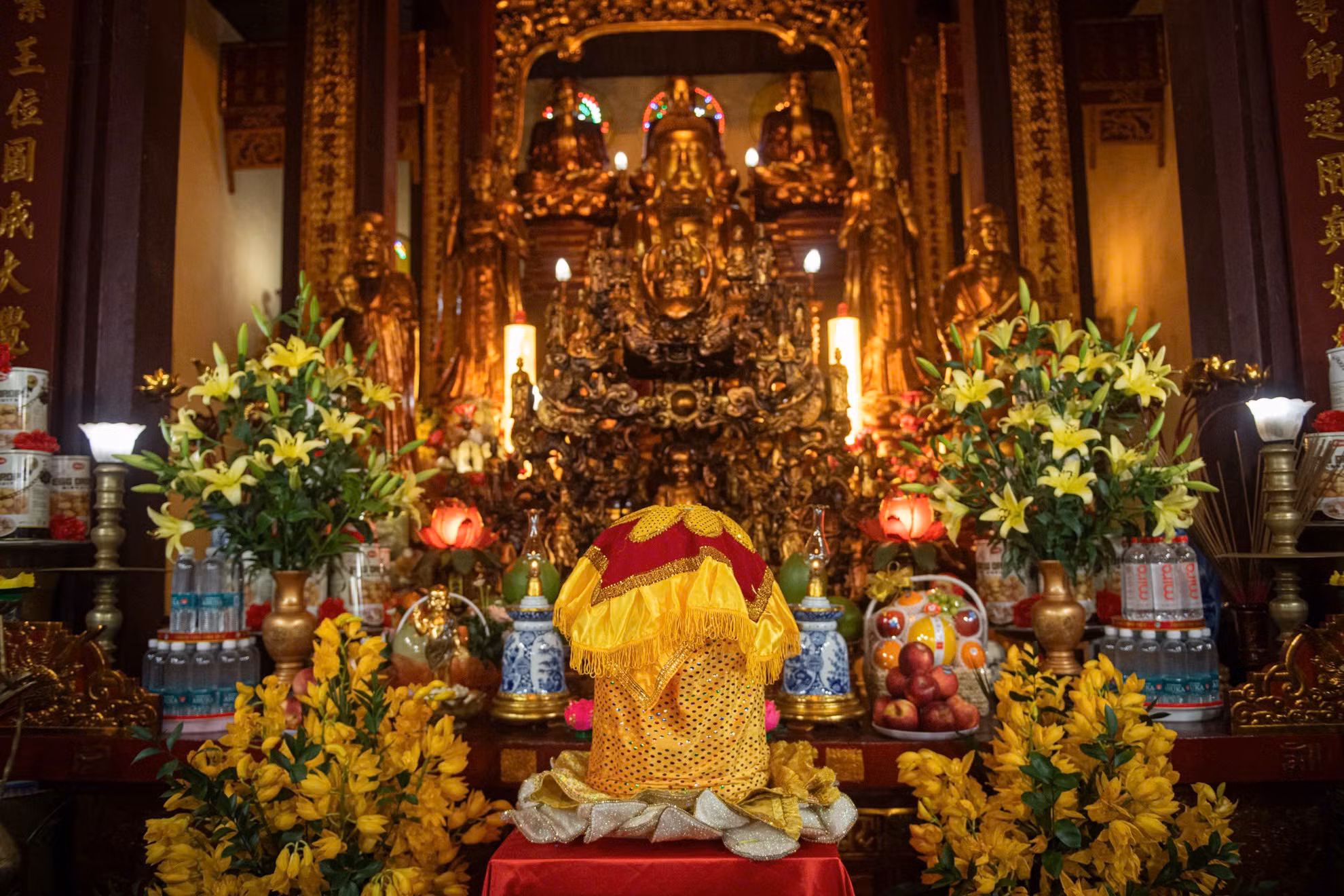 Cận cảnh xá lợi Đức Phật.