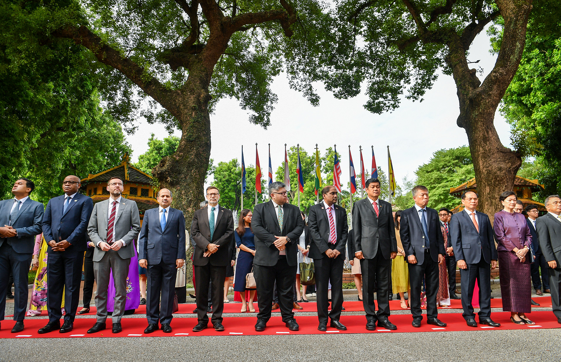 Cùng tham dự có Đại sứ các nước ASEAN và đại diện các nước đối tác của ASEAN. (Ảnh: THÀNH ĐẠT)
