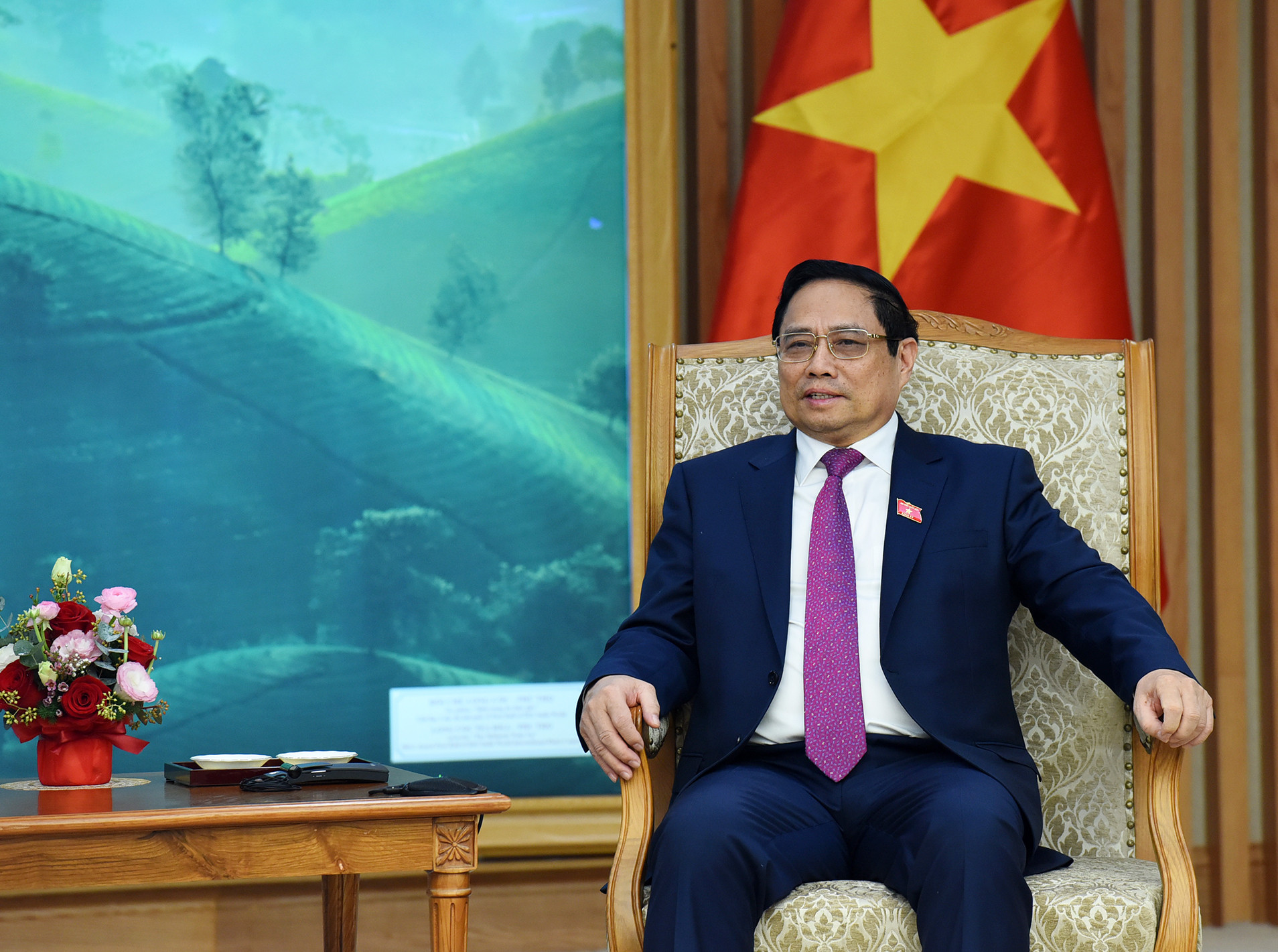 [Ảnh] Thủ tướng Phạm Minh Chính tiếp Phó Thủ tướng, Bộ trưởng Ngoại giao Lào ảnh 5