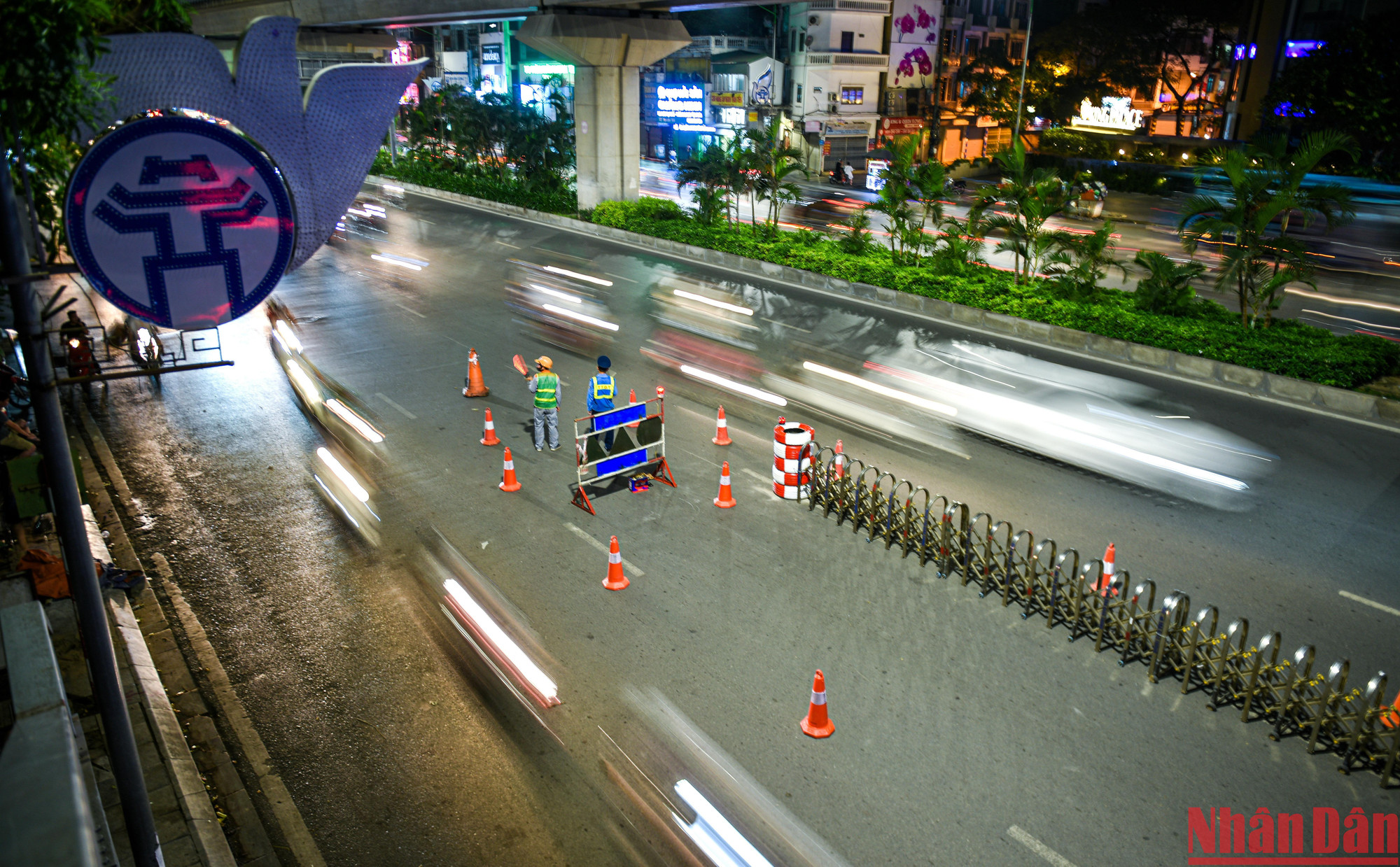 Sở Giao thông vận tải Hà Nội sẽ tiếp tục thí điểm phân luồng tổ chức lại giao thông tại các nút giao trên đến ngày 22/10.