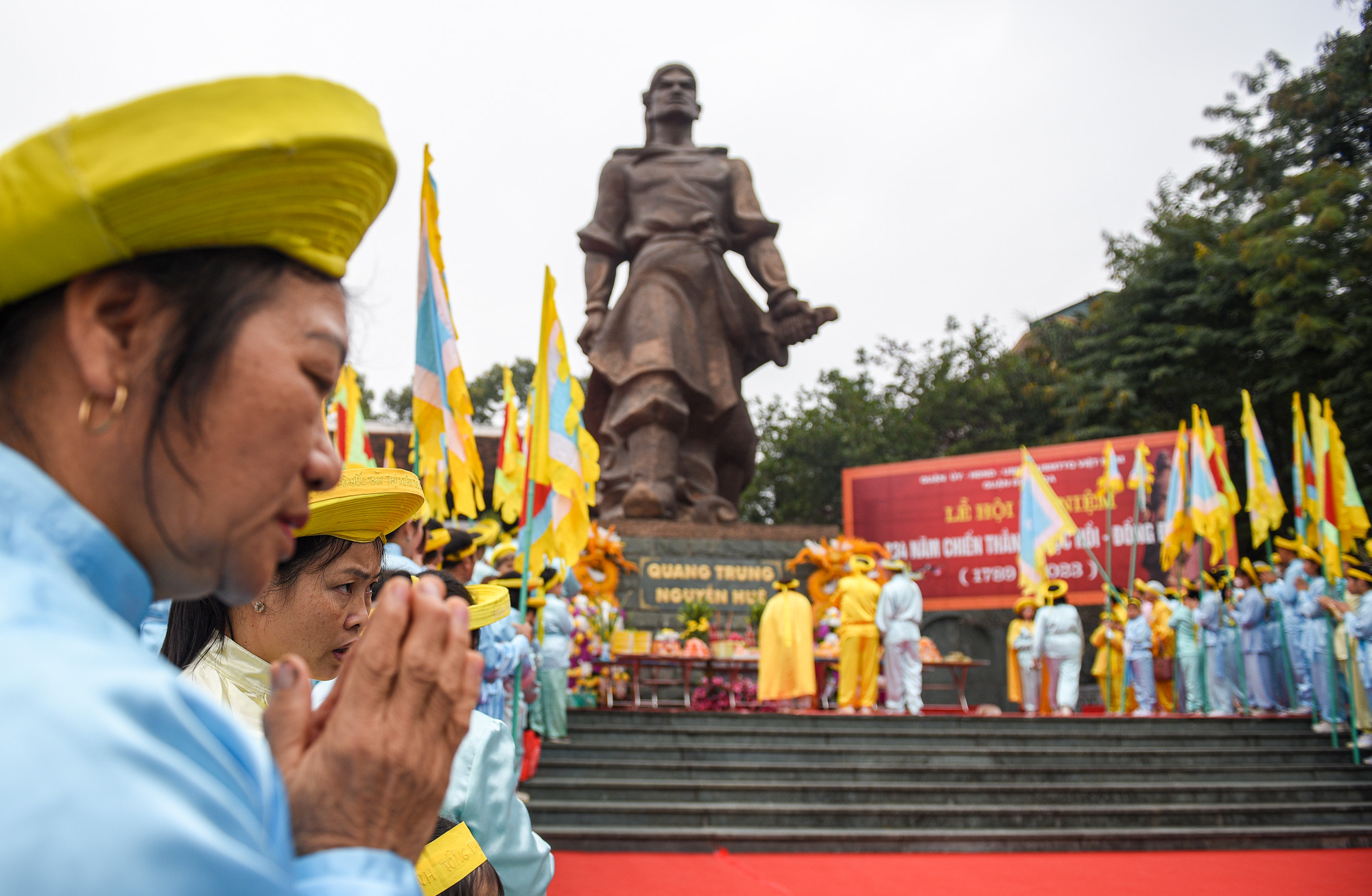 Từ sau ngày giải phóng Thủ đô (10/10/1954), lễ hội gò Đống Đa được coi là ngày hội truyền thống, trở thành Quốc lễ. (Ảnh: THÀNH ĐẠT)