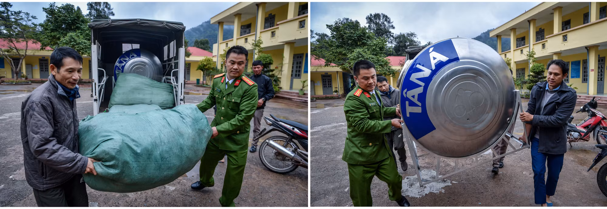 Ngoài công việc ở công an xã Sín Thầu, Khải tận tình giúp đỡ nhân dân sinh sống trên địa bàn, dù mới lên công tác anh đã được người dân Sín Thầu tin yêu.