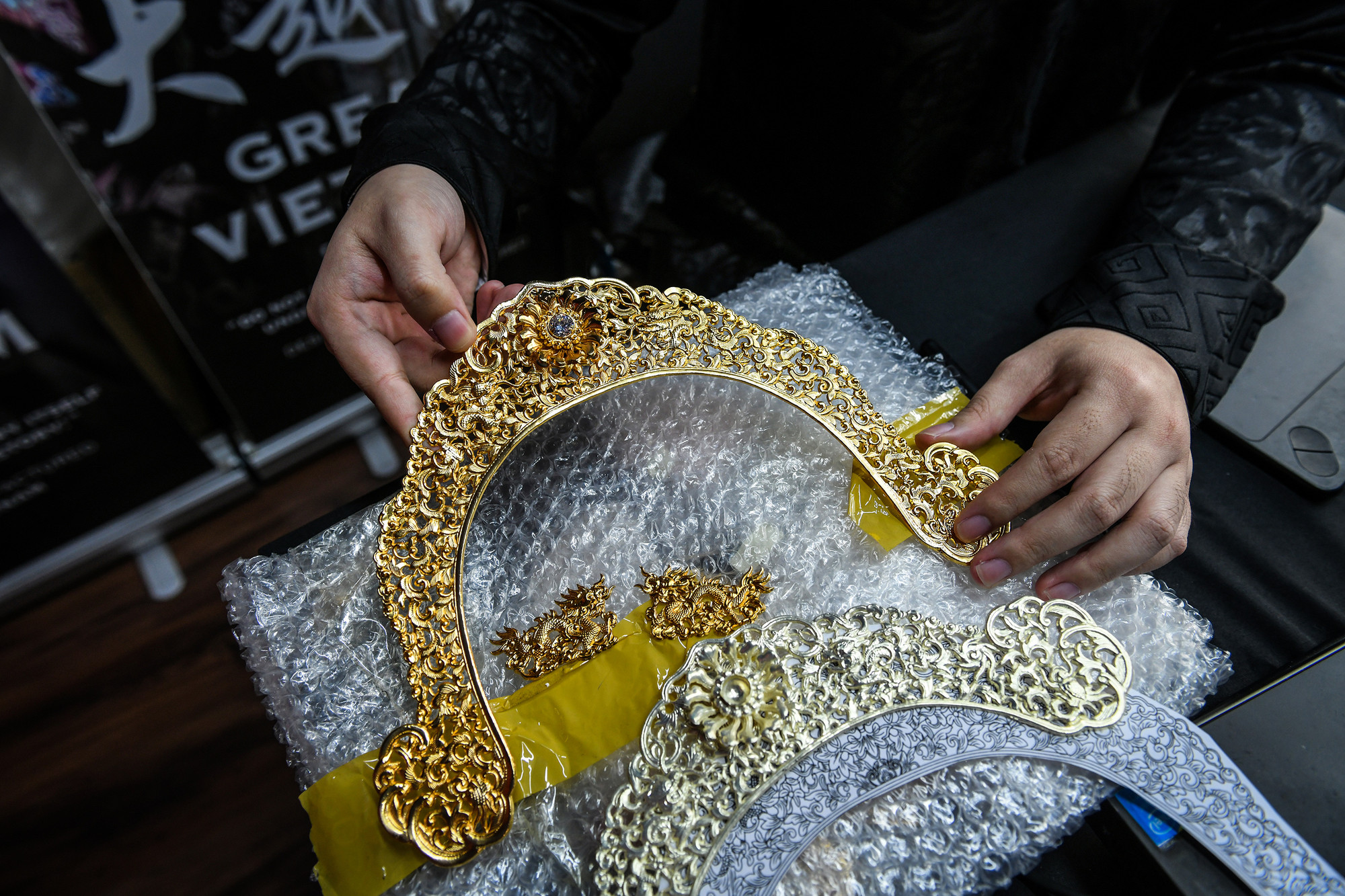 Mẫu mũ cổ được Great Vietnam phục dựng lại.