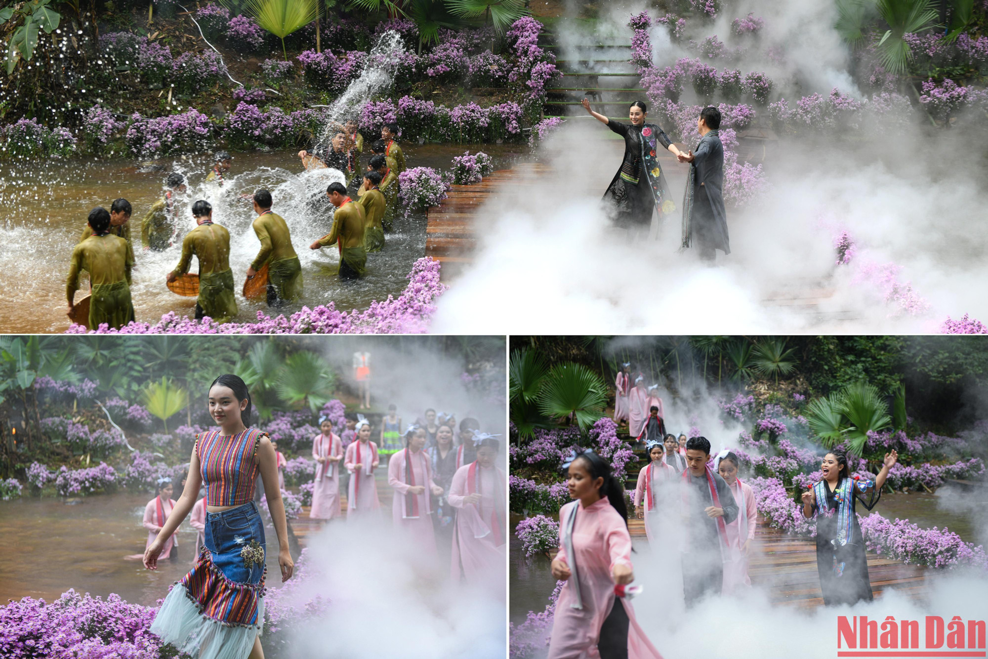 Các màn trình diễn được diễn ra trong khung cảnh đẹp huyền bí thơ mộng như tiên cảnh.