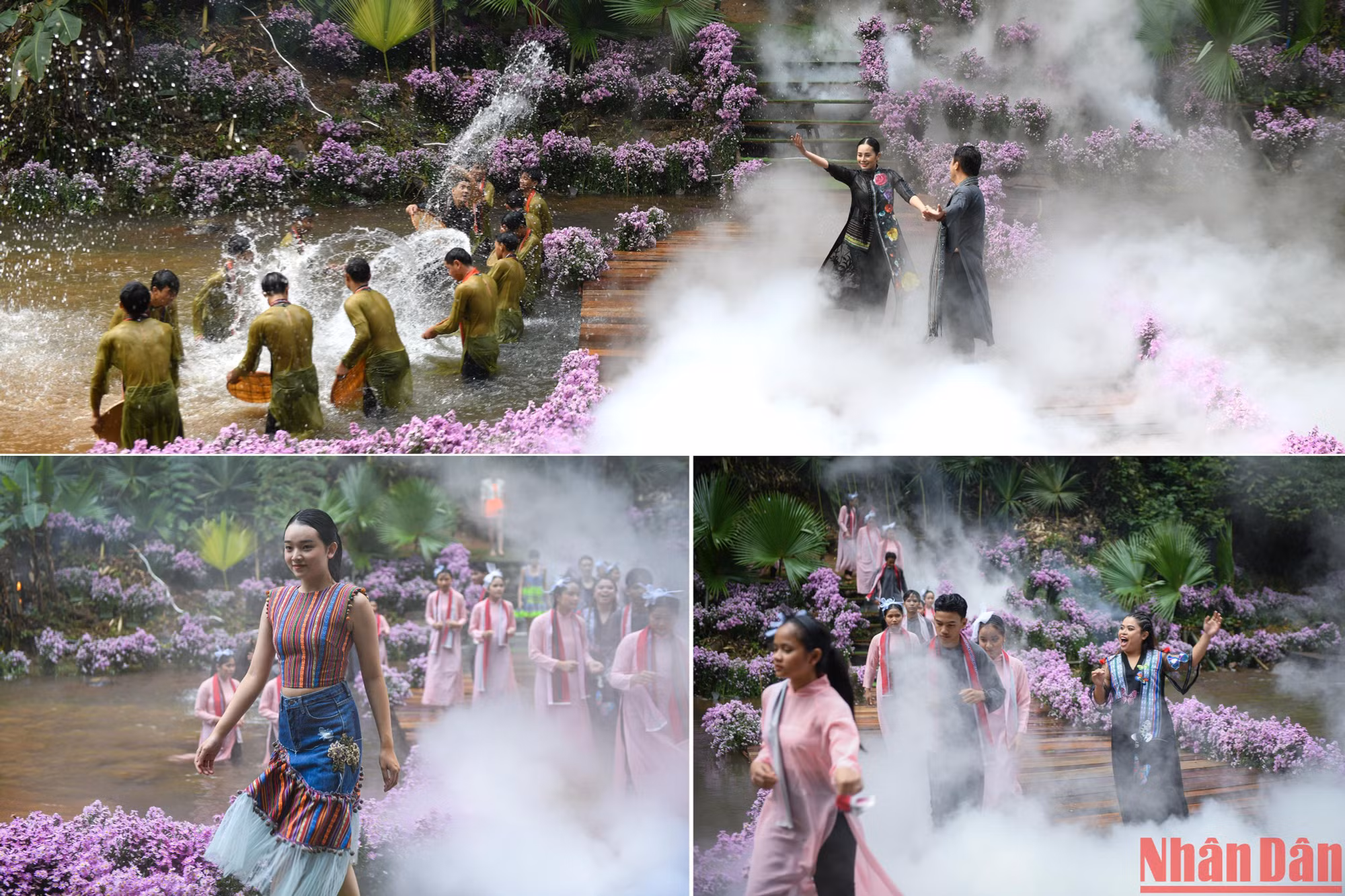 Các màn trình diễn được diễn ra trong khung cảnh đẹp huyền bí thơ mộng như tiên cảnh.