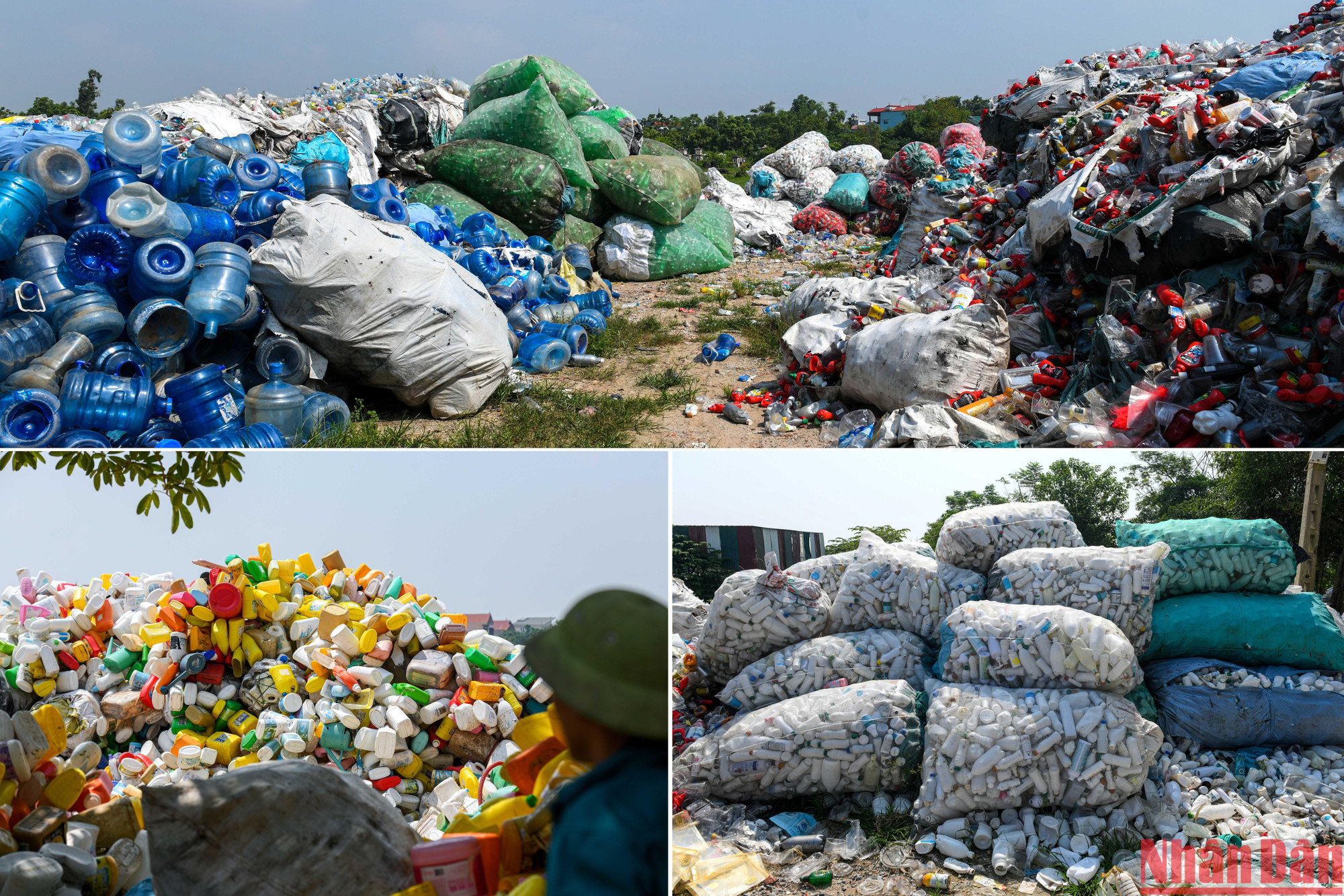 Tới nay, theo thống kê, đã có từ 170-180 hộ dân trên tổng số 800 hộ tại Xà Cầu kiếm sống bằng việc thu gom, bán lại, tái chế... những vỏ chai, lọ mà người ta không còn dùng nữa....