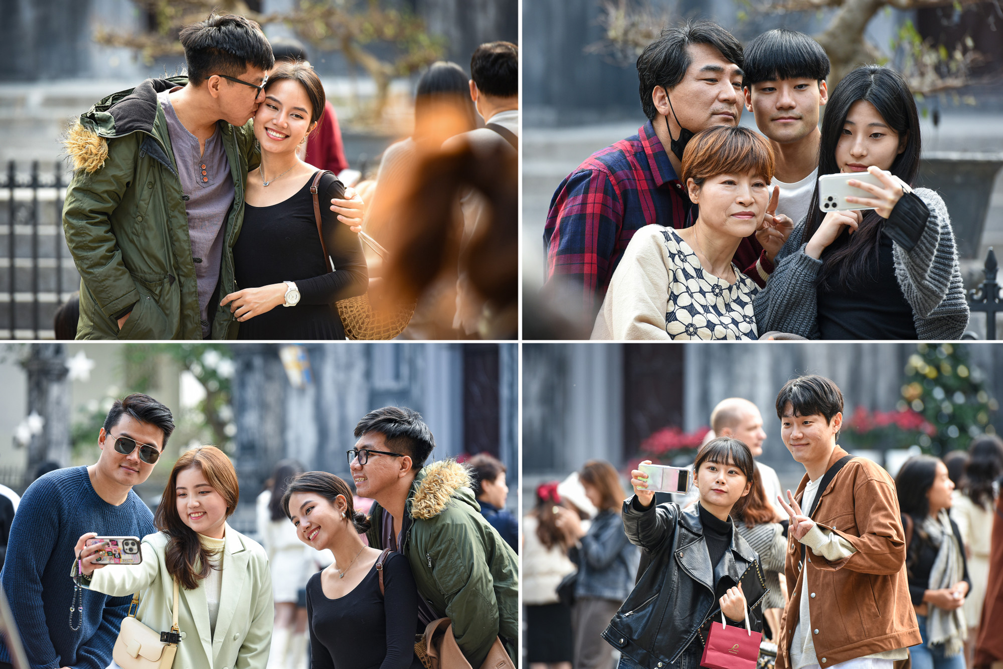 Check-in và ghi lại những khoảnh khắc đáng nhớ cùng bạn bè, người thân trong ngày đầu tiên của năm 2023. (Ảnh: THÀNH ĐẠT)