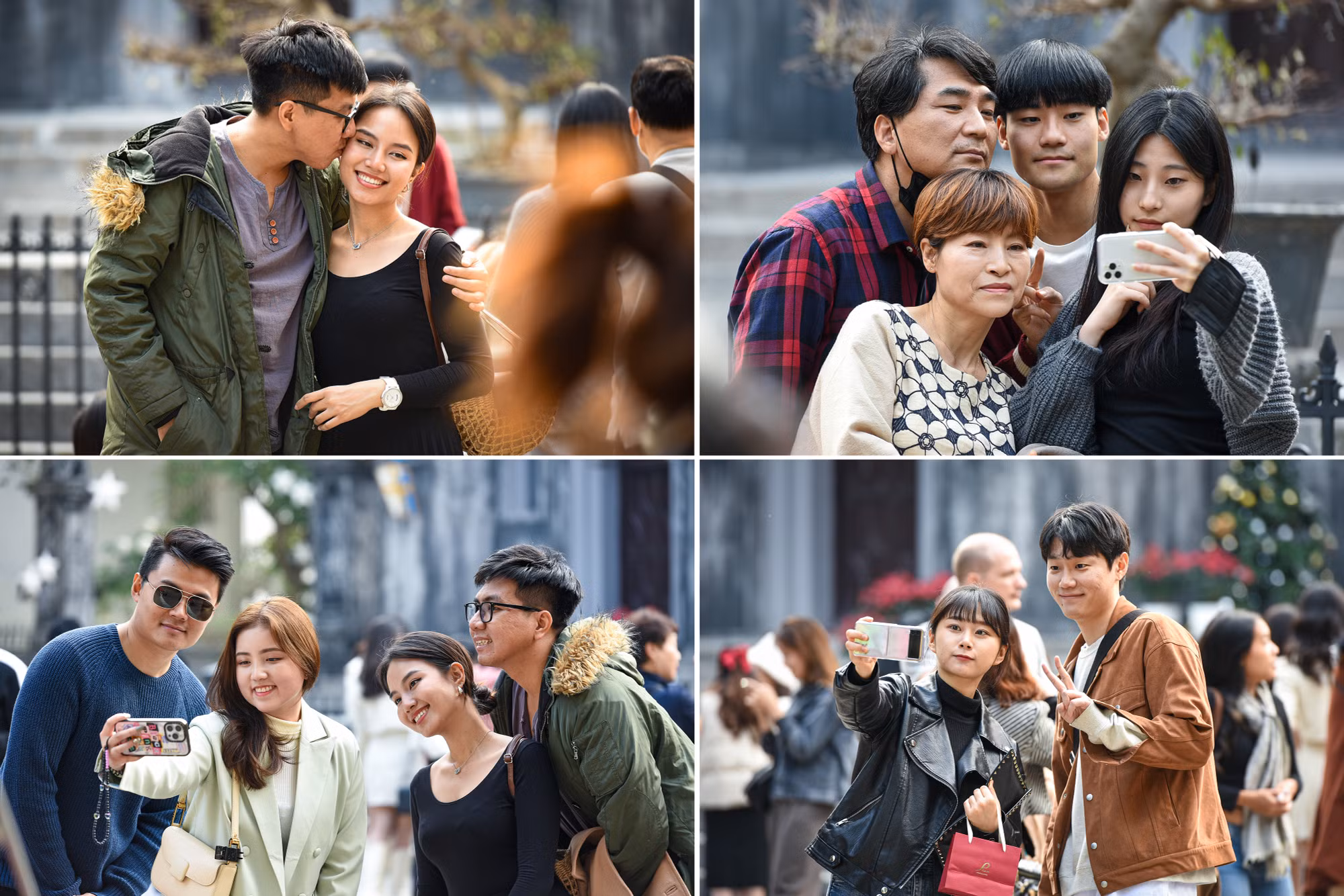 Check-in và ghi lại những khoảnh khắc đáng nhớ cùng bạn bè, người thân trong ngày đầu tiên của năm 2023. (Ảnh: THÀNH ĐẠT)