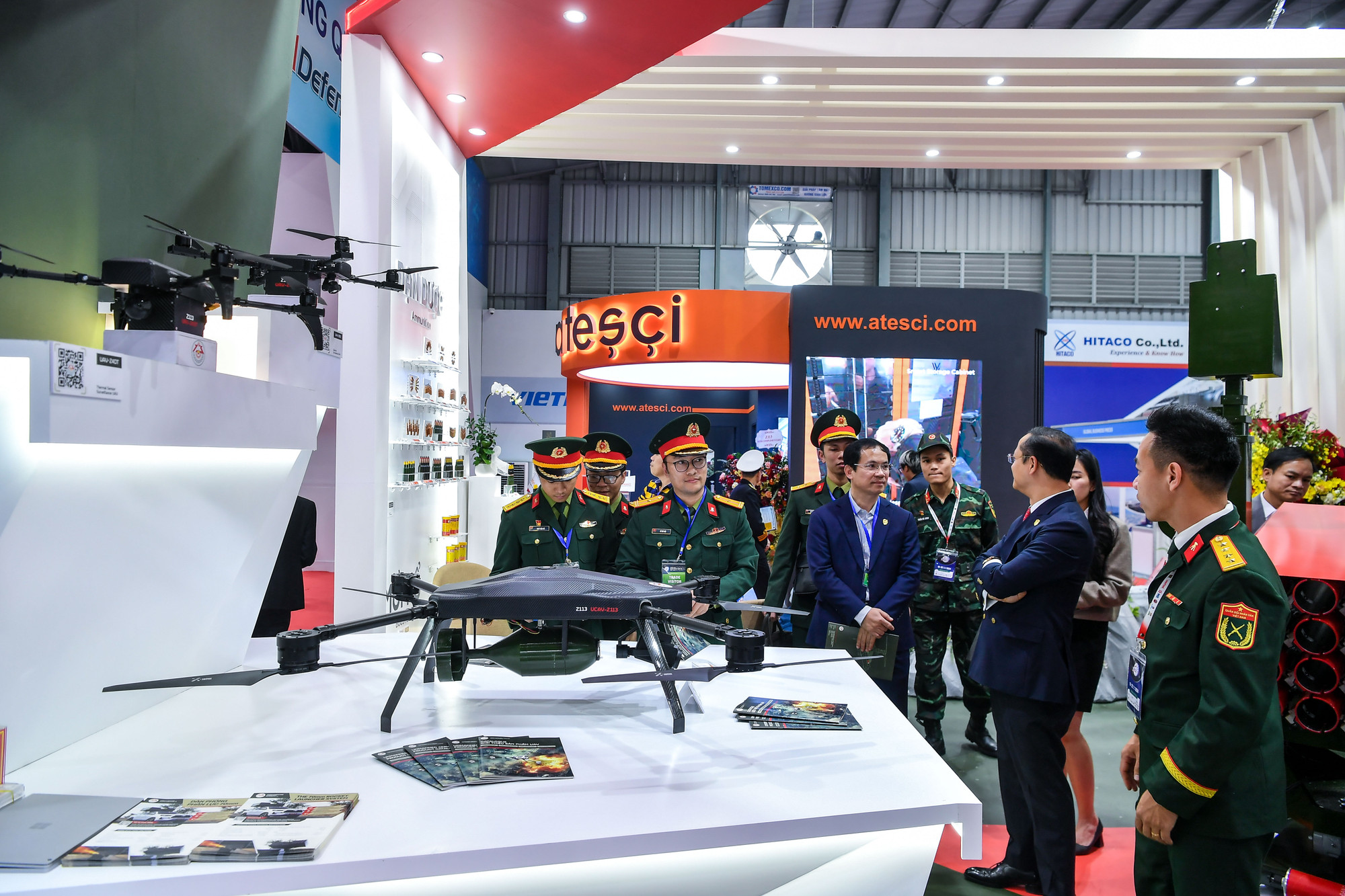 Triển lãm đã giới thiệu nhiều vũ khí, công nghệ mới trong lĩnh vực quốc phòng tới khách tham quan.