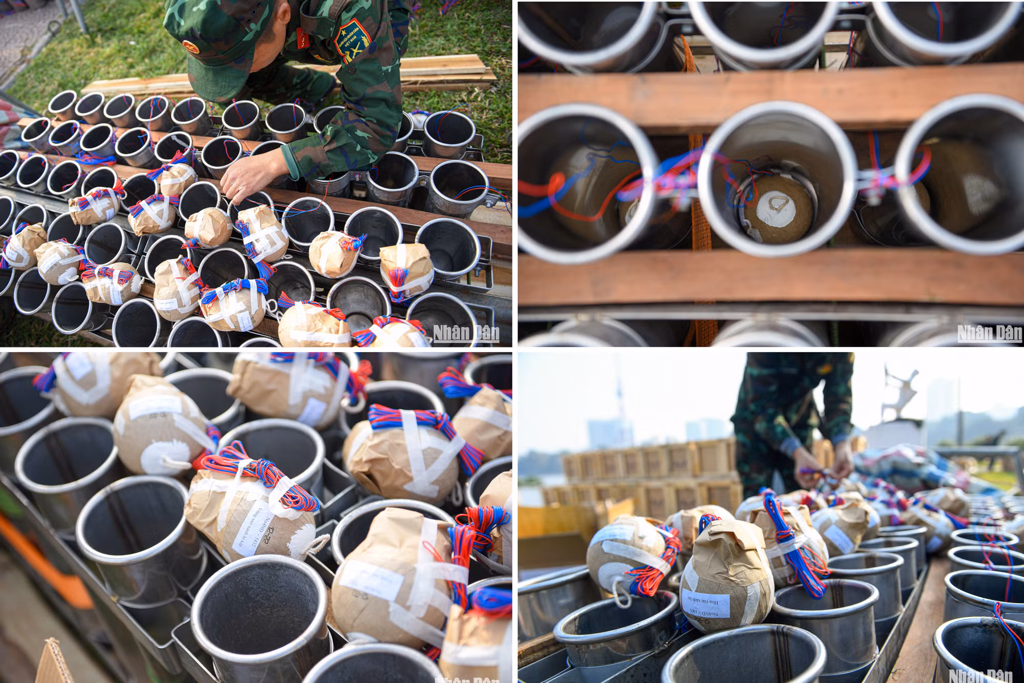 Tại điểm bắn Công viên Thống Nhất đã sẵn sàng phục vụ người dân ngắm pháo hoa vào giao thừa.