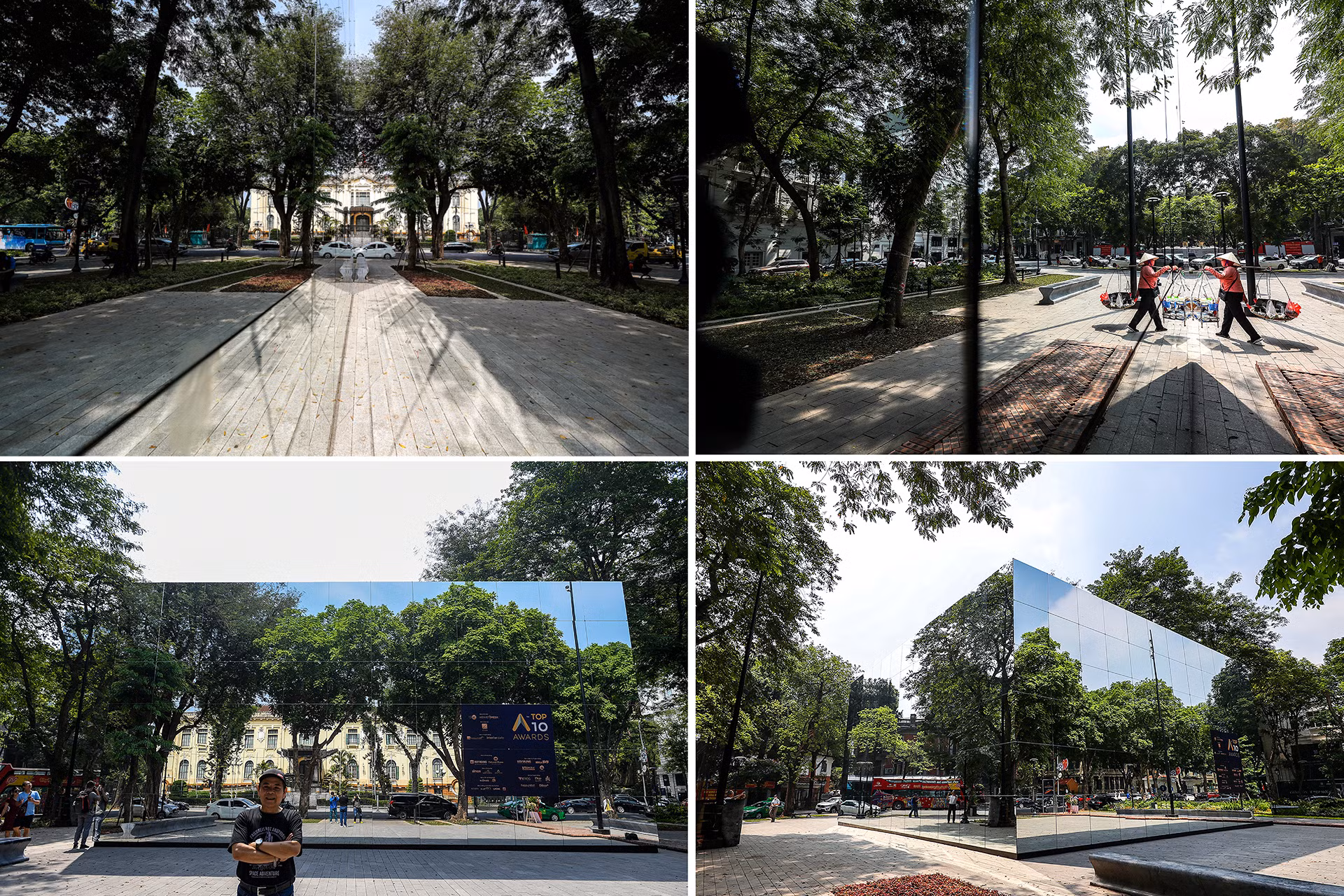 [Ảnh] Độc đáo nhà gương 3D khổng lồ tại vườn hoa Diên Hồng ảnh 2