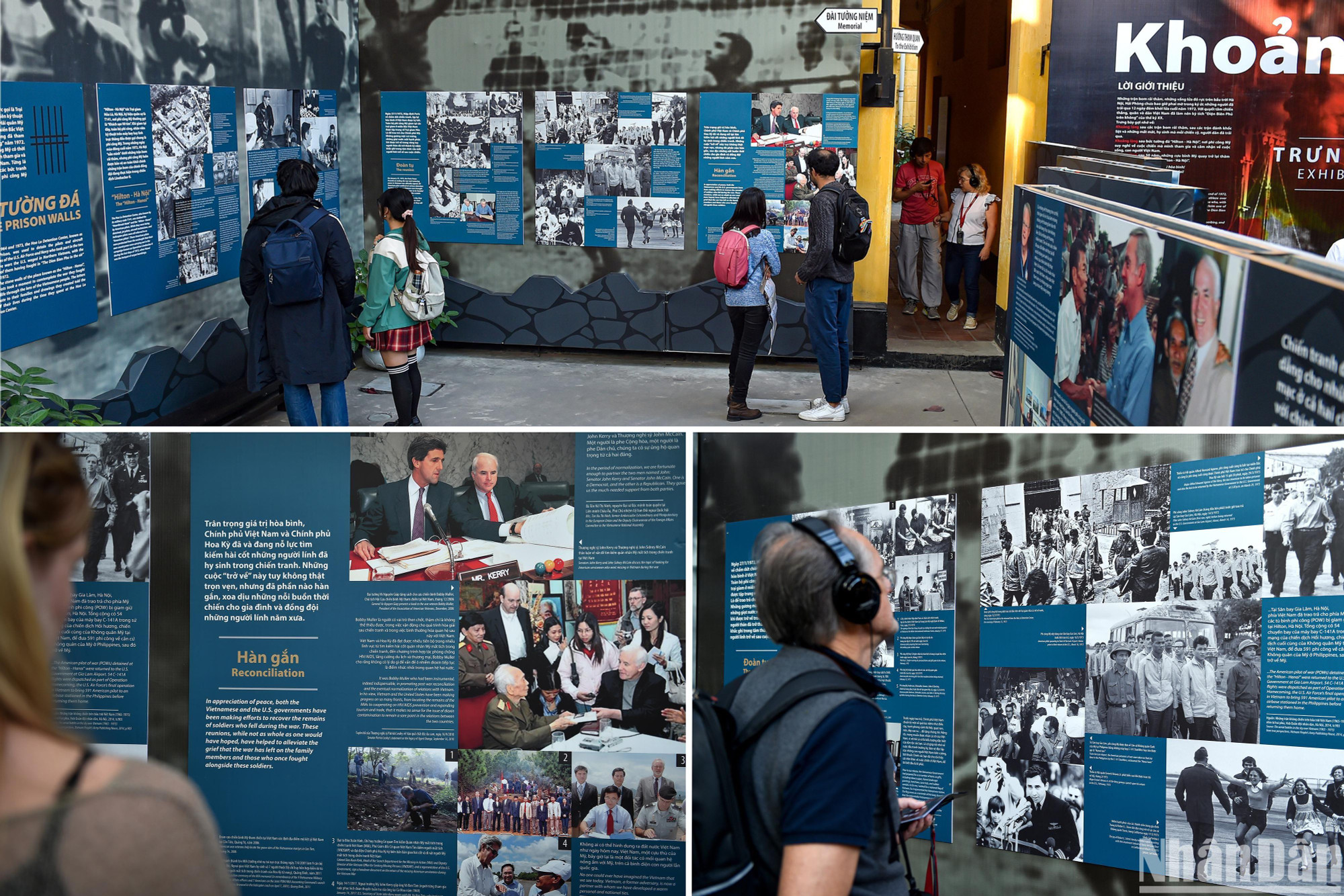 Những ngày này, khu Di tích Nhà tù Hỏa Lò đón tiếp rất nhiều khách du lịch trong và ngoài nước.