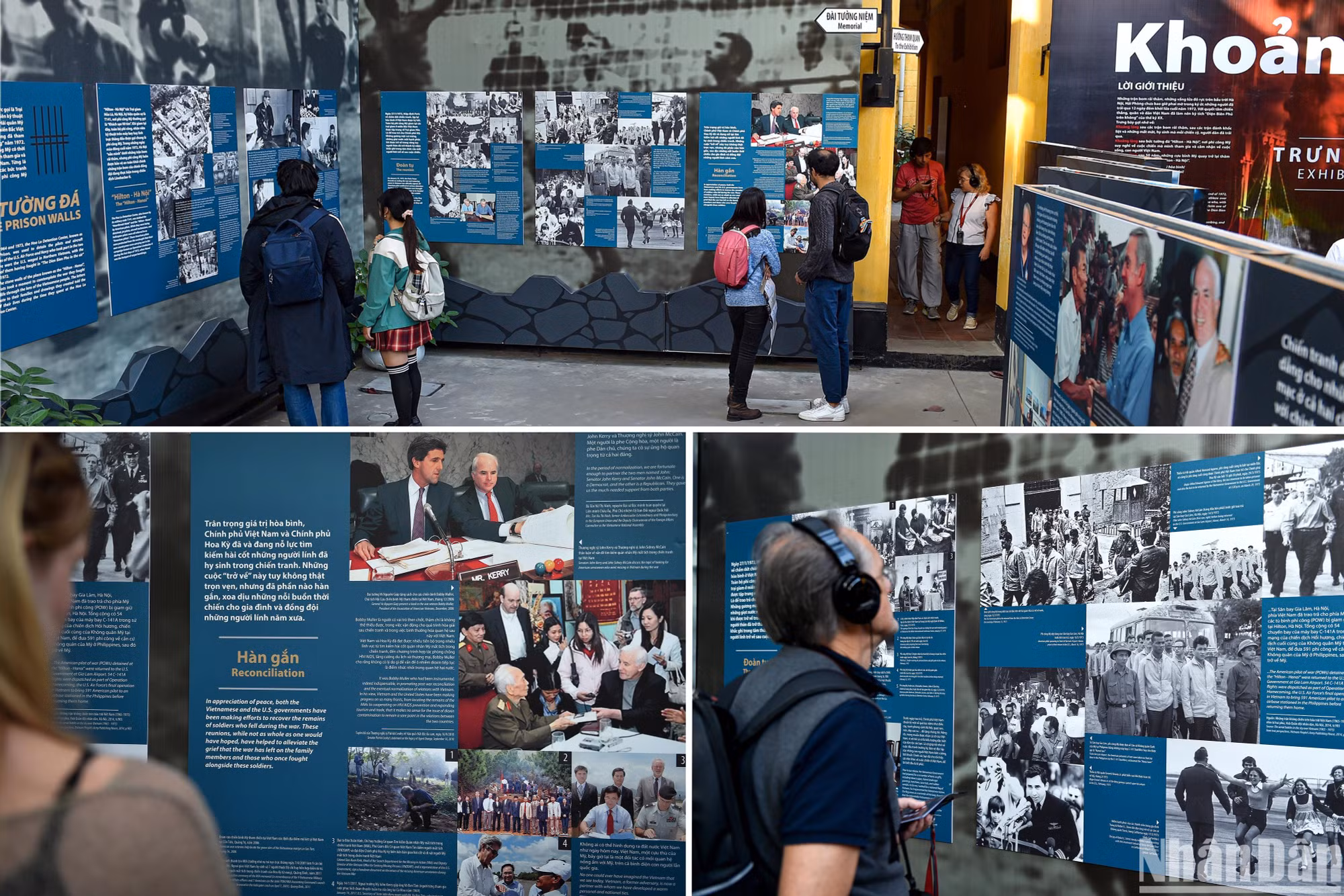 Những ngày này, khu Di tích Nhà tù Hỏa Lò đón tiếp rất nhiều khách du lịch trong và ngoài nước.