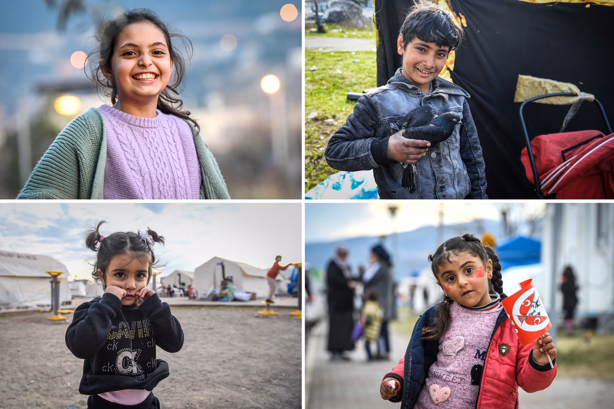 Những nụ cười hồn nhiên, tươi sáng của các em nhỏ người Thổ Nhĩ Kỳ và Syria đã trở lại sau thảm hoạ động đất lịch sử. Những nụ cười hồn nhiên, tươi sáng của các em nhỏ người Thổ Nhĩ Kỳ và Syria đã trở lại sau thảm hoạ động đất lịch sử.