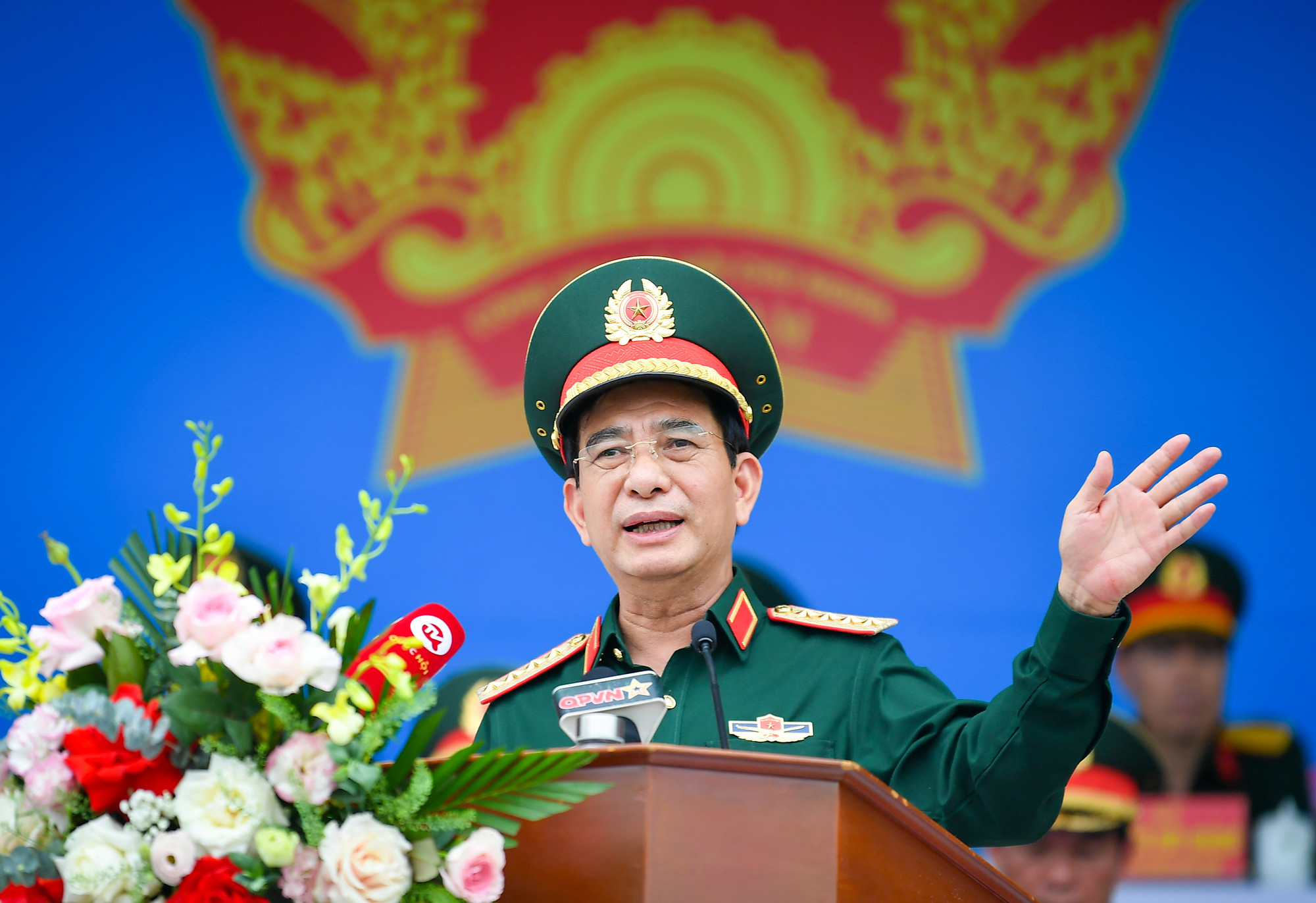 [Ảnh] Hợp luyện diễu binh, diễu hành kỷ niệm 70 năm Chiến thắng Điện Biên Phủ ảnh 17