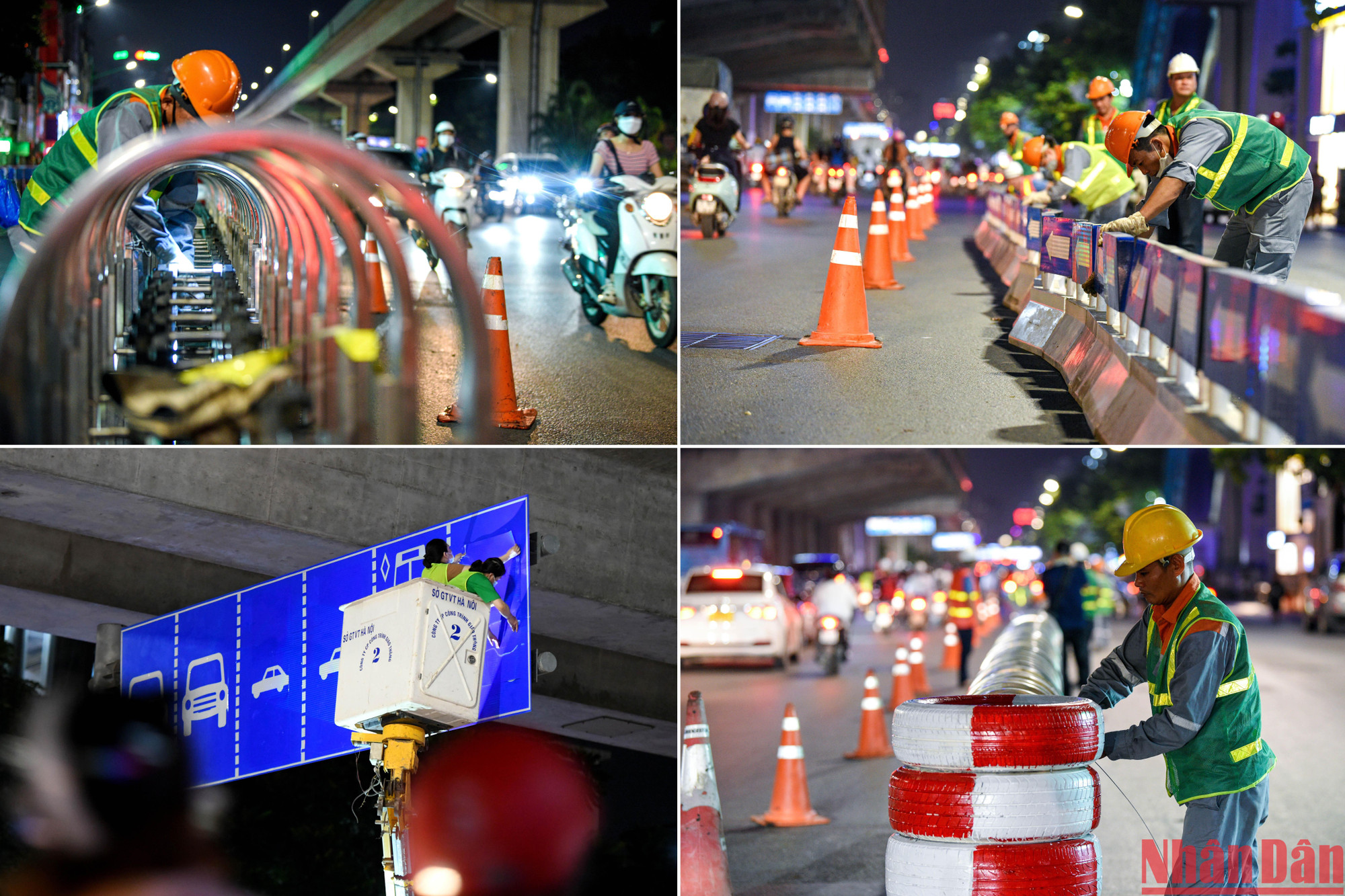 Hà Nội thí điểm tách làn ô-tô, xe máy trên đường Nguyễn Trãi ảnh 3