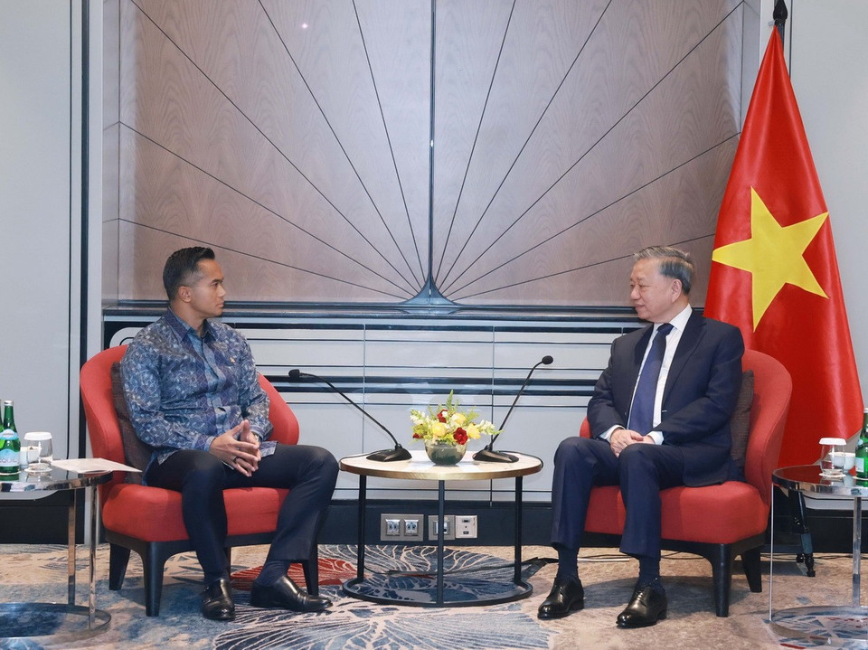 [Ảnh] Tổng Bí thư Tô Lâm tiếp lãnh đạo một số doanh nghiệp của Indonesia ảnh 6