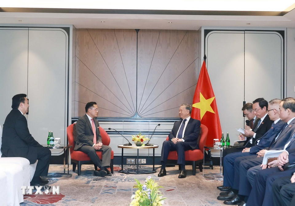 [Ảnh] Tổng Bí thư Tô Lâm tiếp lãnh đạo một số doanh nghiệp của Indonesia ảnh 5