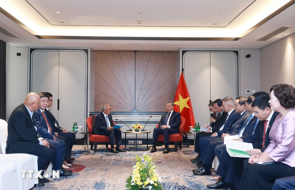 [Ảnh] Tổng Bí thư Tô Lâm tiếp lãnh đạo một số doanh nghiệp của Indonesia ảnh 2