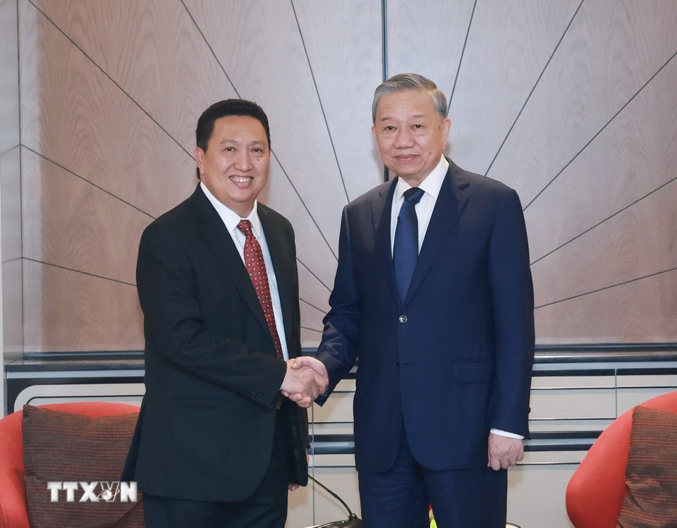 [Ảnh] Tổng Bí thư Tô Lâm tiếp lãnh đạo một số doanh nghiệp của Indonesia ảnh 4